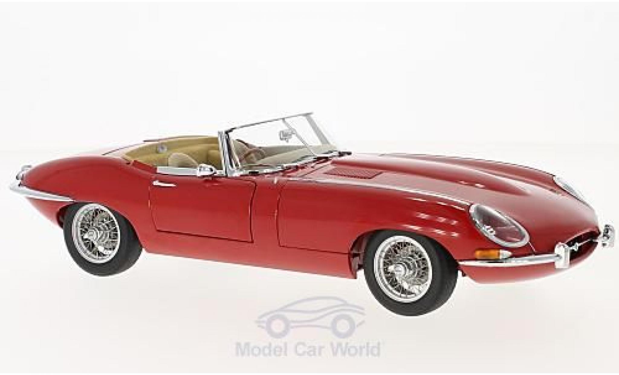 Jaguar E-Type 1/18 AUTOart Roadster Series I 3.8 rood modelauto