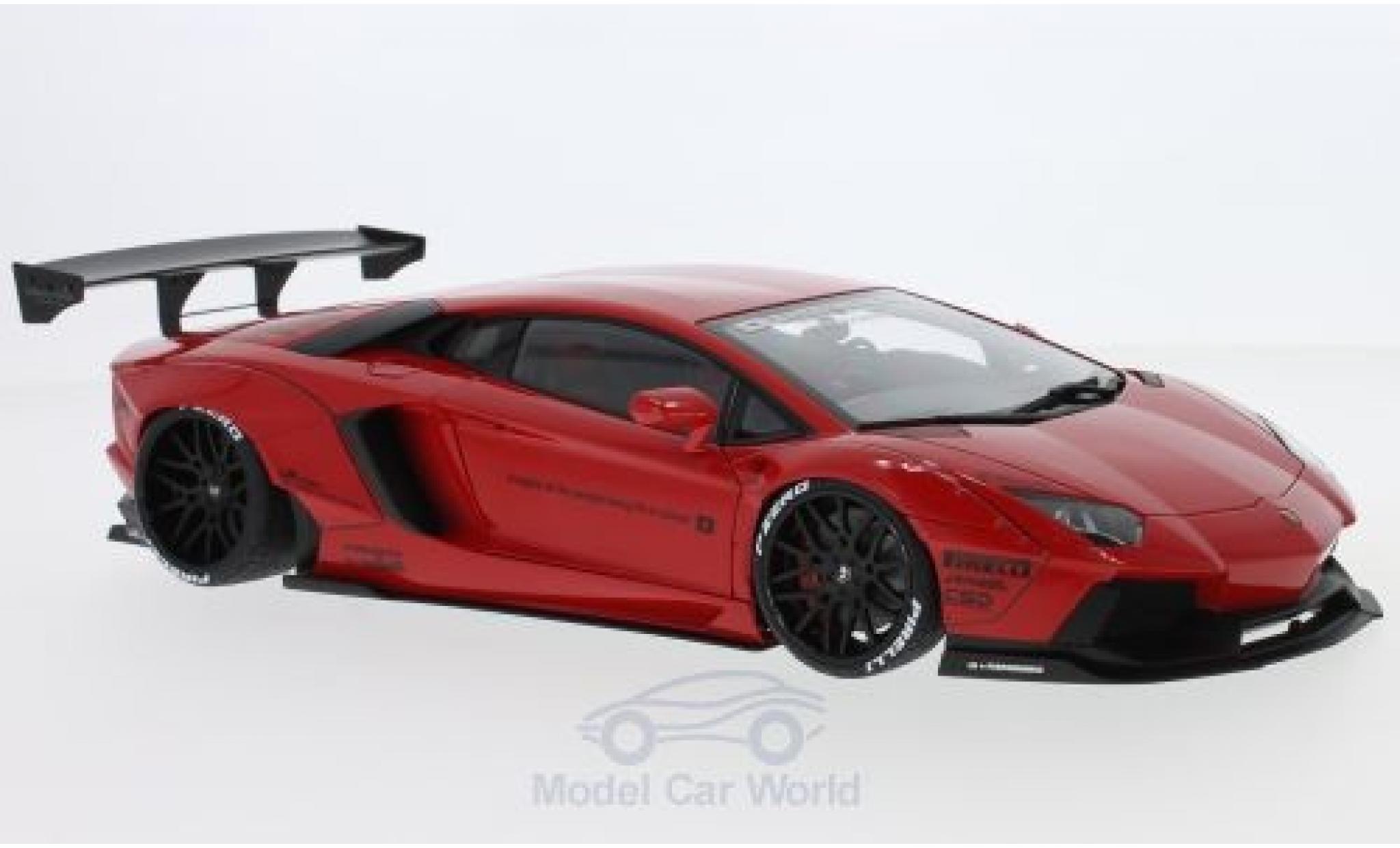 Lamborghini Aventador 1/18 AUTOart LB-Works rood 2015 modelauto