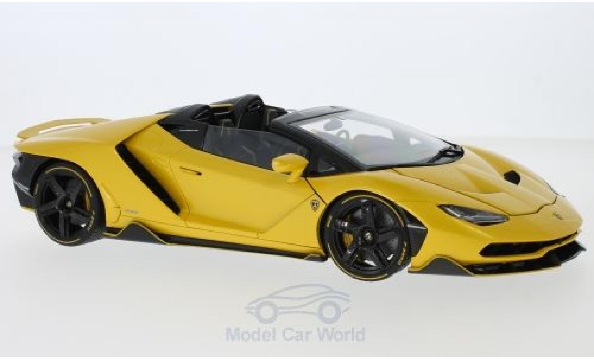 Lamborghini Centenario 1/18 AUTOart Roadster metallic geel 2016 modelauto