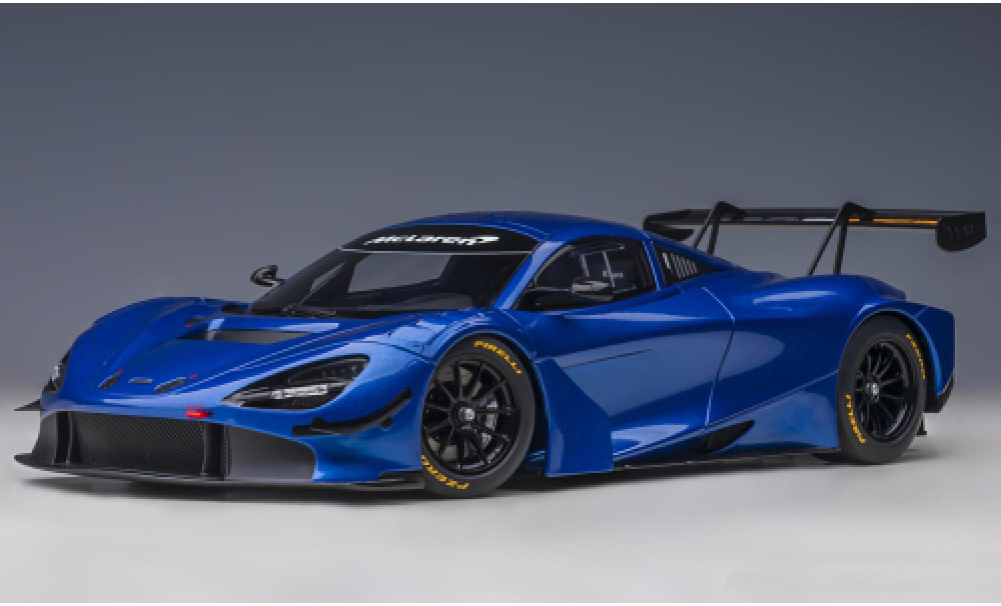 McLaren 720 1/18 AUTOart S GT3 metallic blauw 2019 modelauto