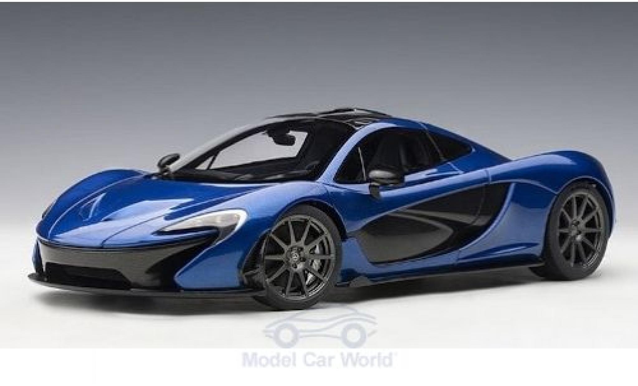 McLaren P1 1/18 AUTOart metallic blauw 2013 modelauto