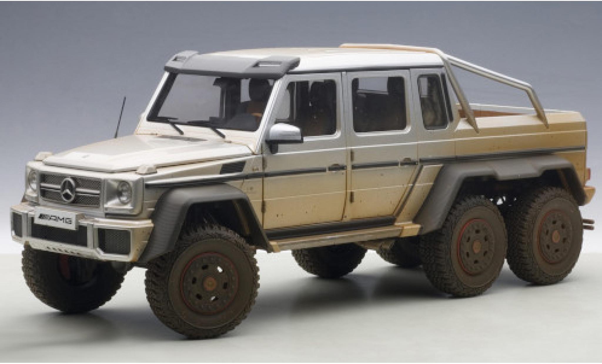 Mercedes Classe G 1/18 AUTOart G63 AMG 6x6 grijs 2013 mit Gebrauchsspuren modelauto