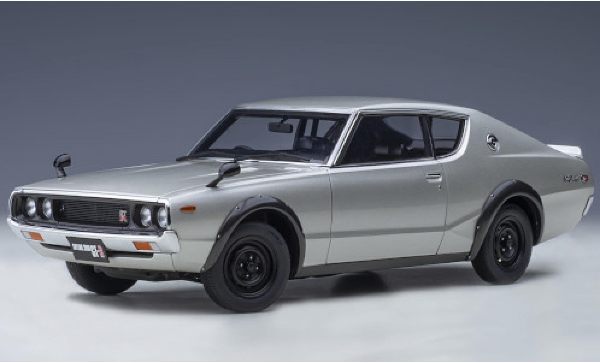 Nissan Skyline 1/18 AUTOart 2000 GT-R (KPGC110) grijs RHD 1973 modelauto