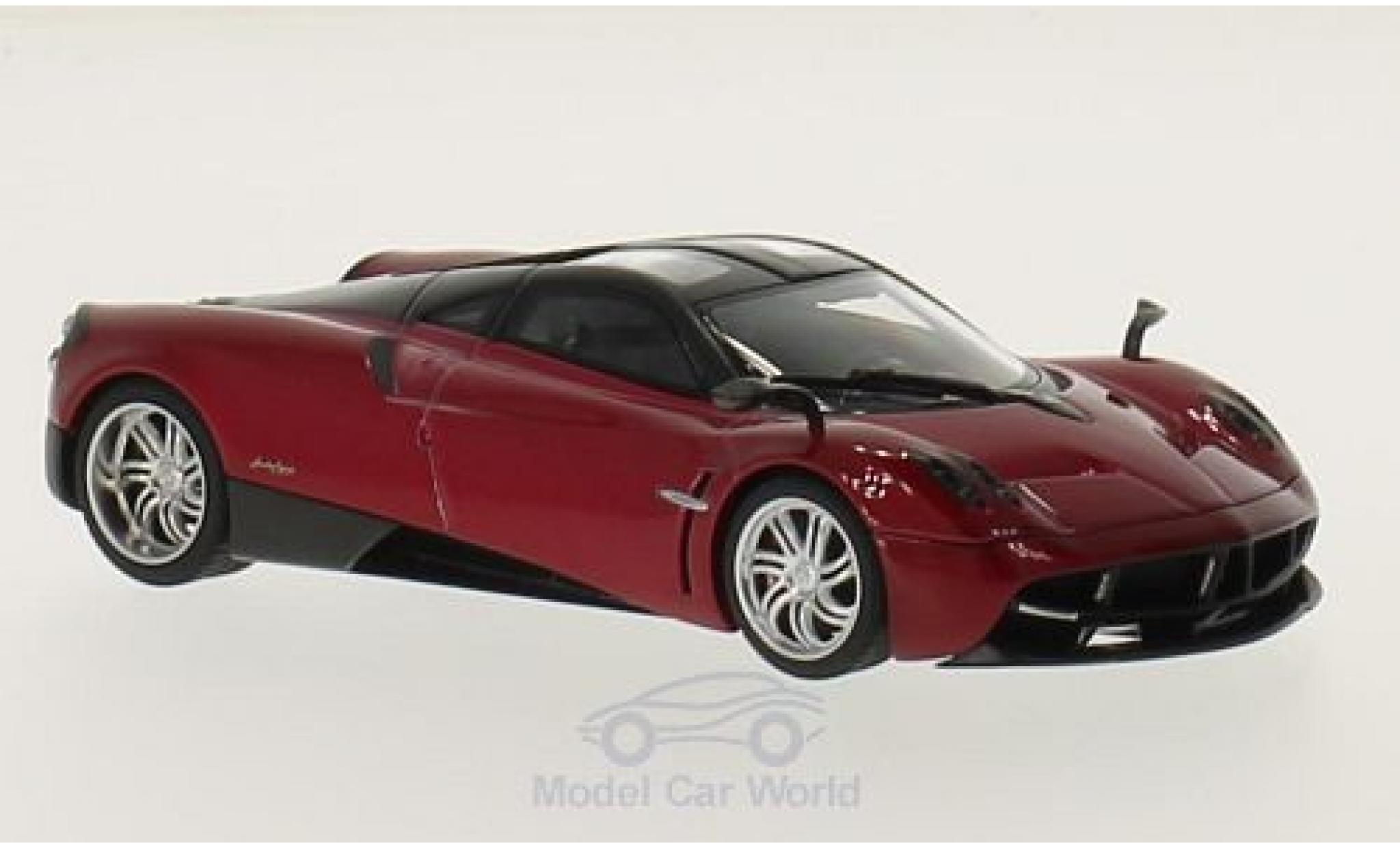 Pagani Huayra 1/43 AUTOart metallic rood/zwart 2011 modelauto