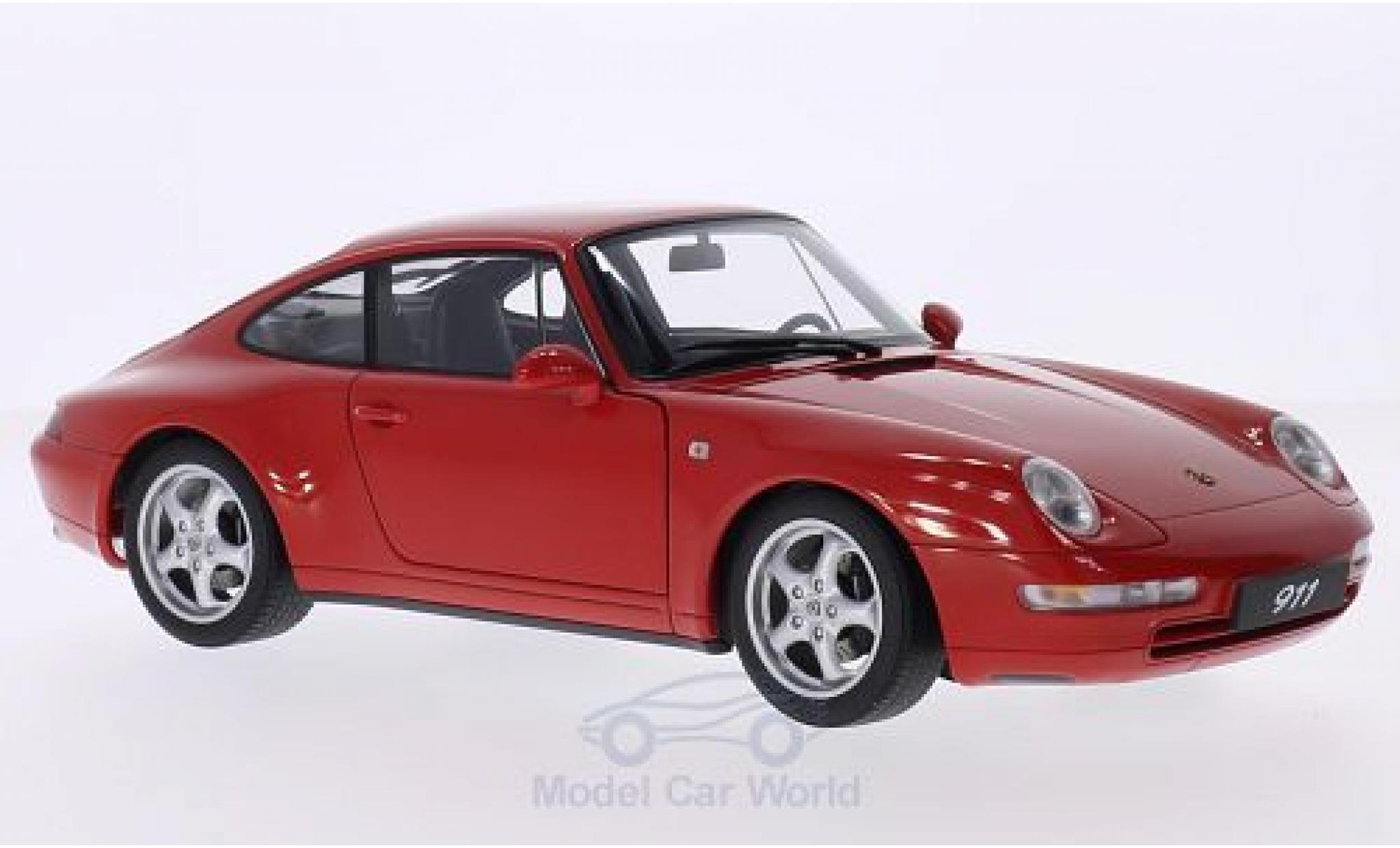 Porsche 993 1/18 AUTOart 911 () Carrera rood 1995 modelauto