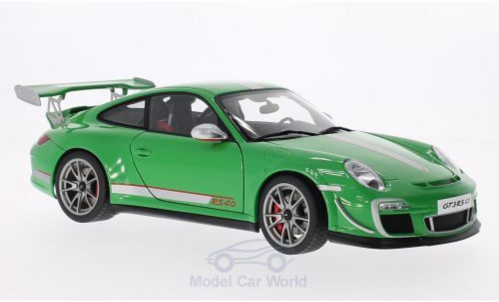 Porsche 997 GT3 RS 1/18 AUTOart 911 () GT3 RS 4.0 groen/grijs 2011 modelauto
