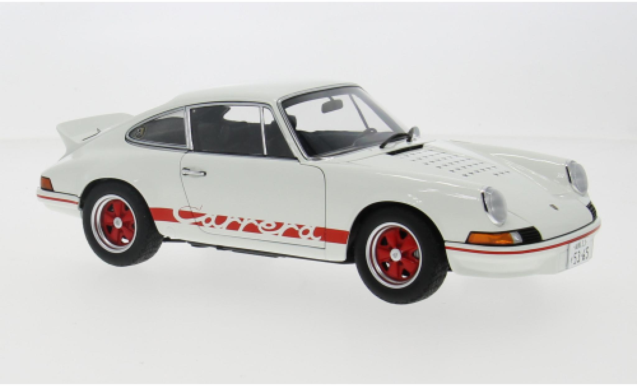 Porsche 930 1/18 AUTOart 911 Carrera 2.7 RS (The Circuit Wolf) wit/rood 1975 1:18 modelauto