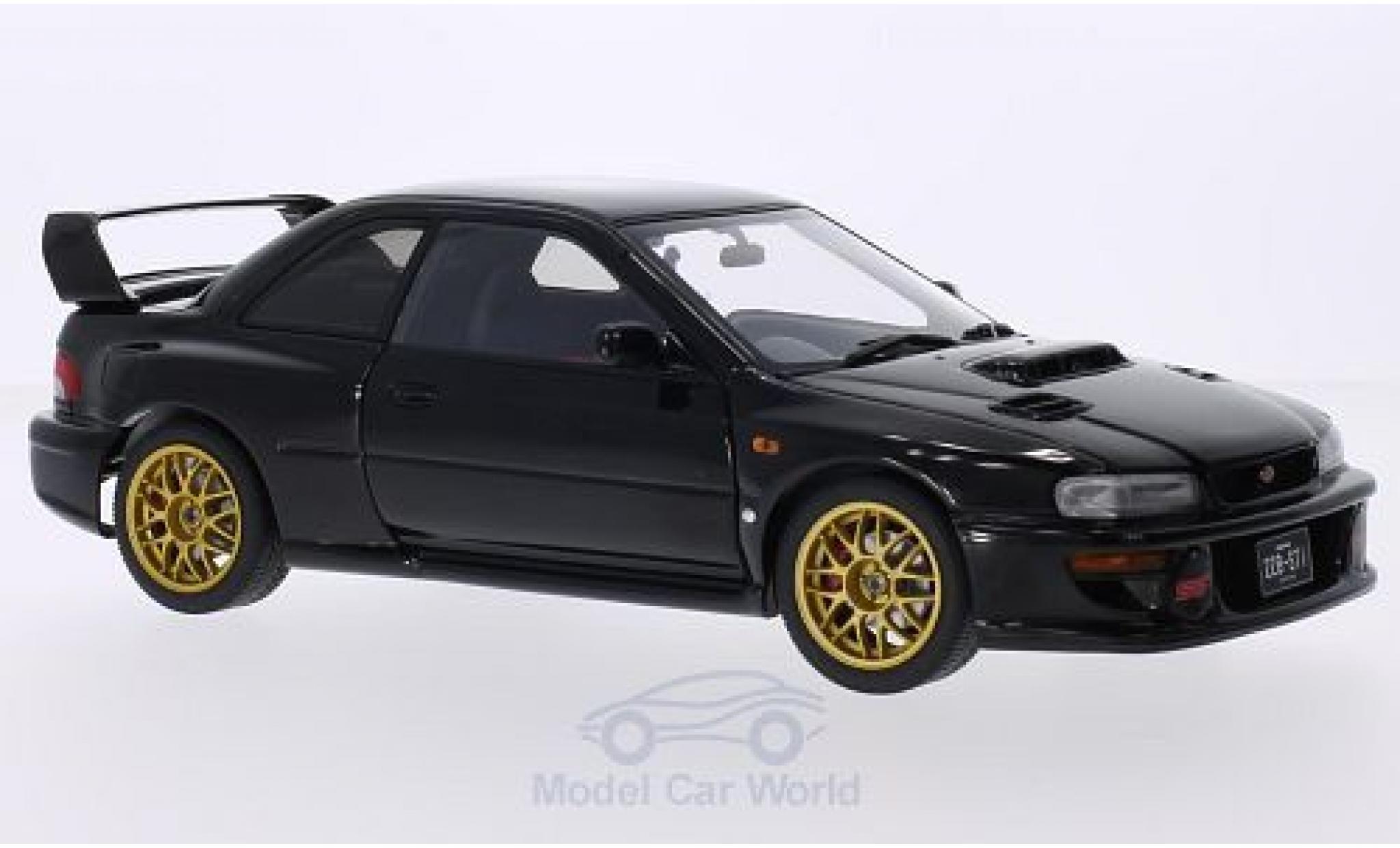 Subaru Impreza 1/18 AUTOart 22B zwart 1998 modelauto