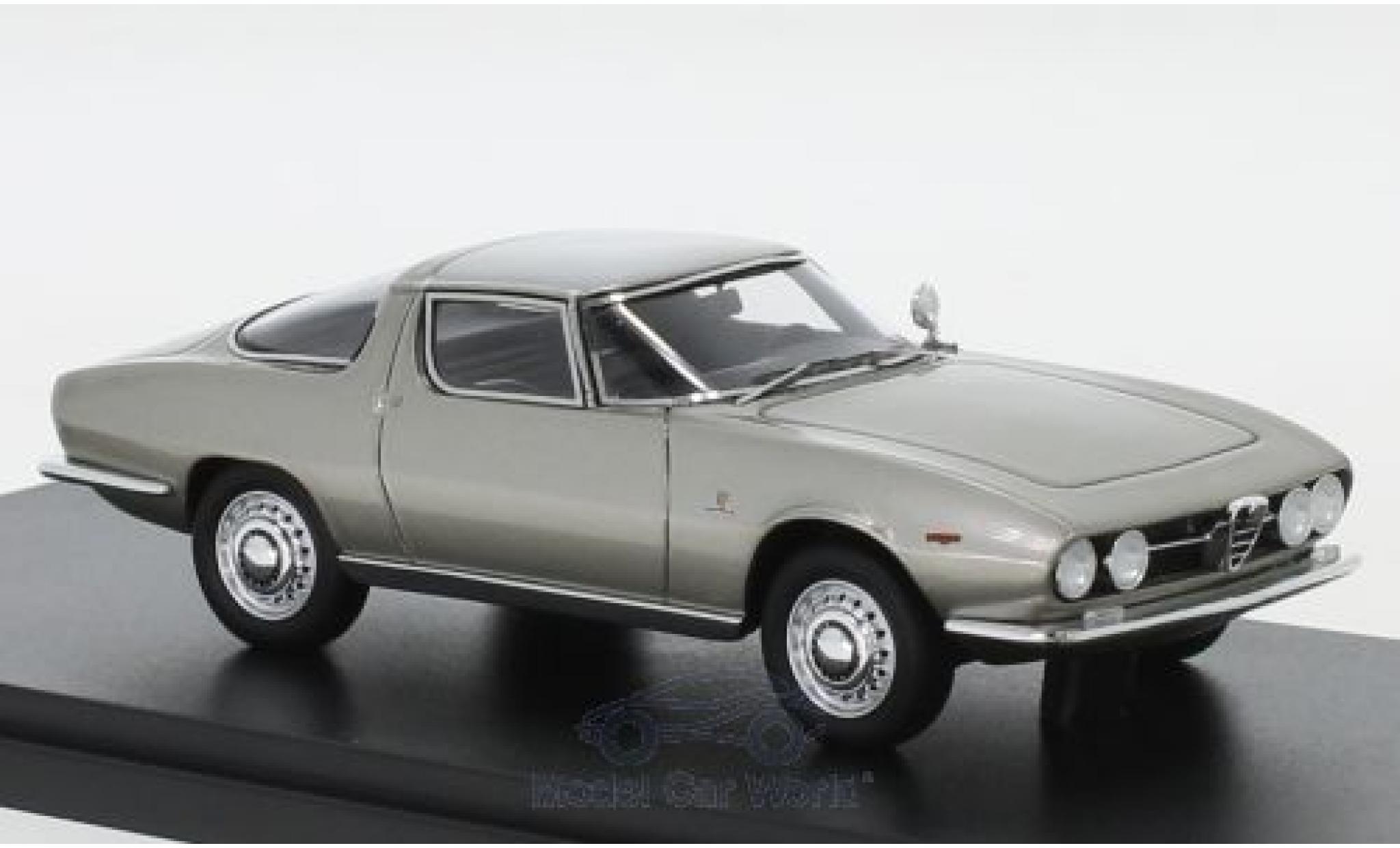 Alfa Romeo Giulia 1/43 AutoCult SS Proodotipo grijs 1965 modelauto