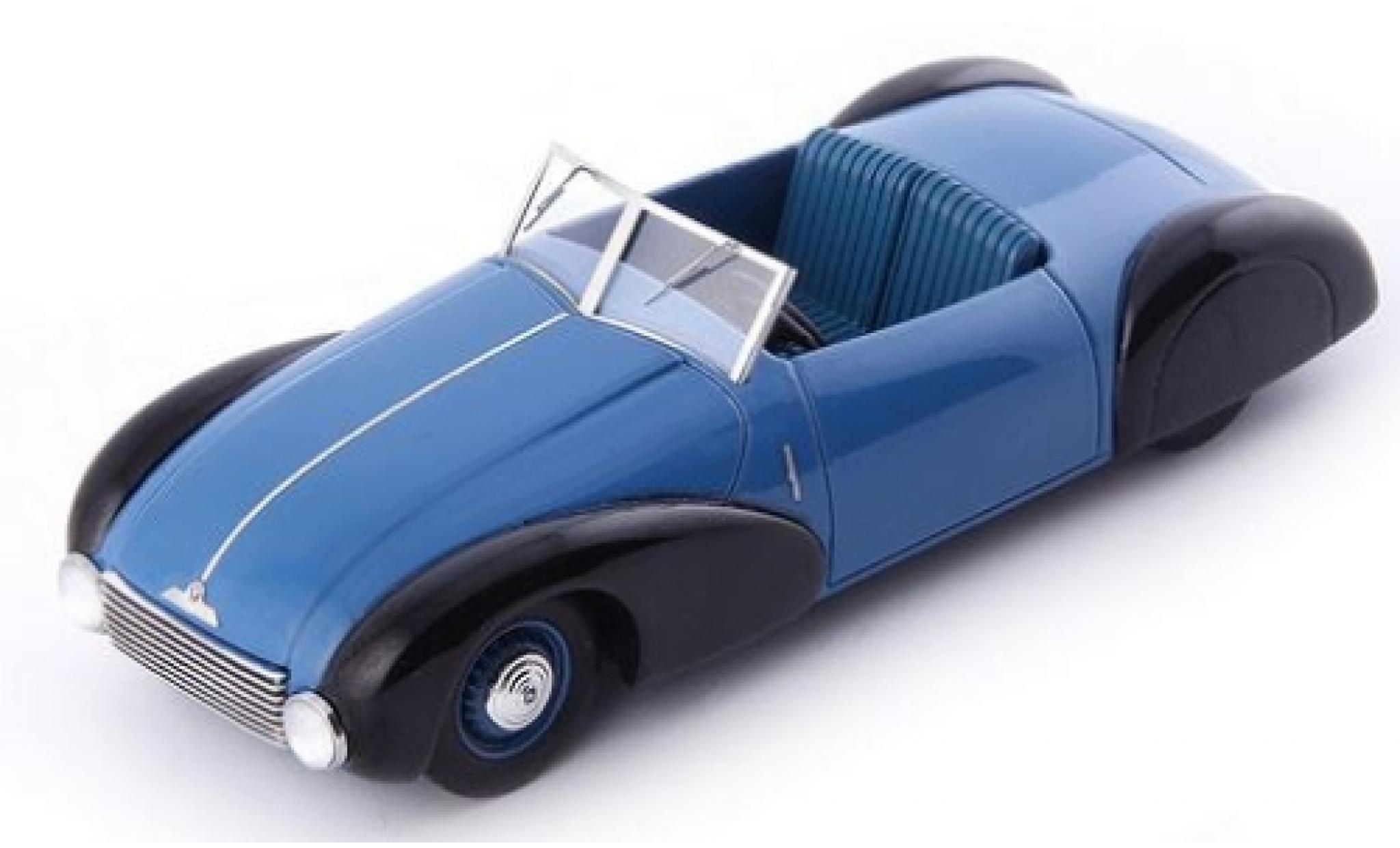Bmw 340 1/43 AutoCult /1 Roadster blauw/zwart 1949 modelauto