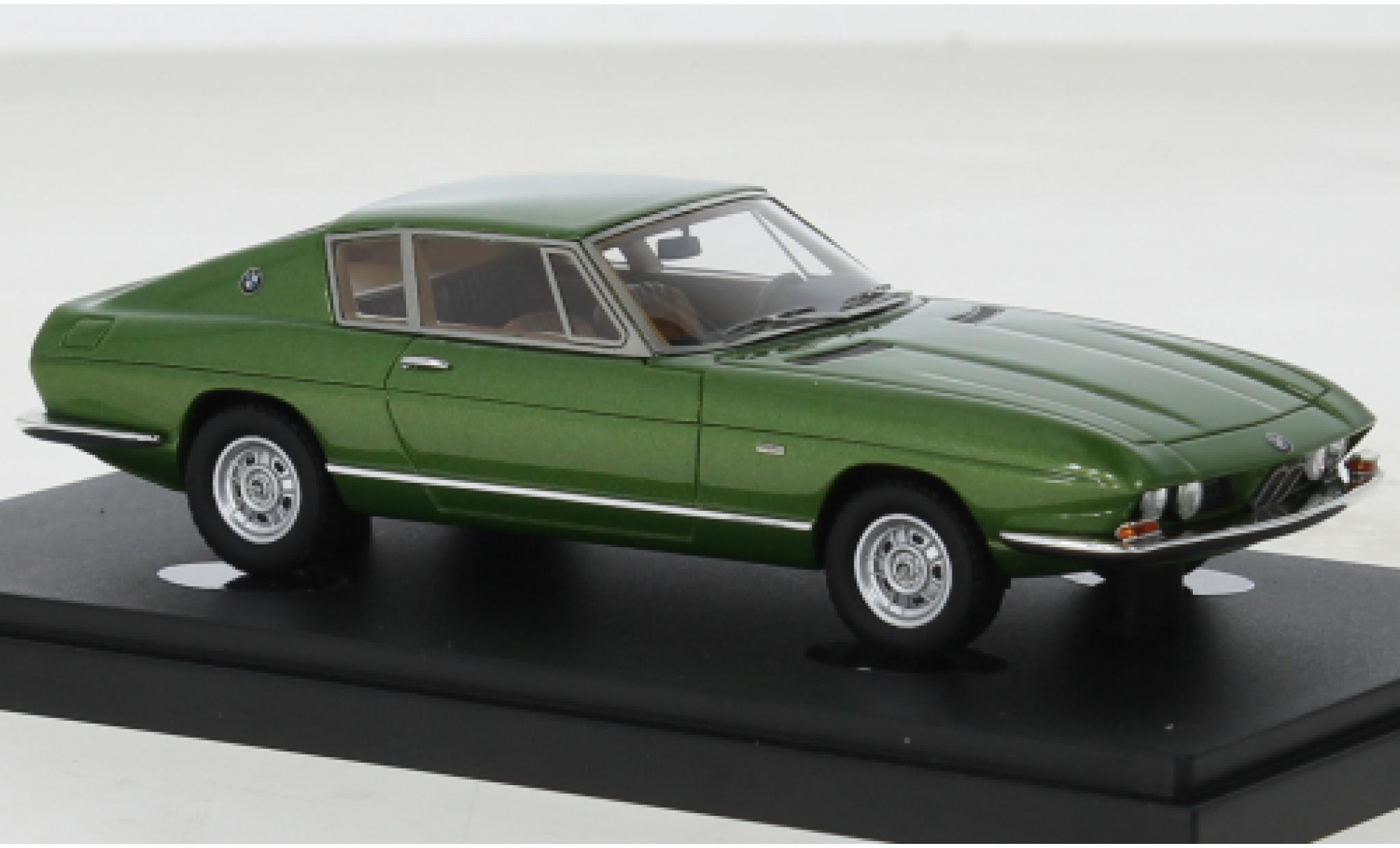 Bmw 2800 1/43 AutoCult Autocult/Avenue 43 GTS Frua metallic groen 1969 modelauto