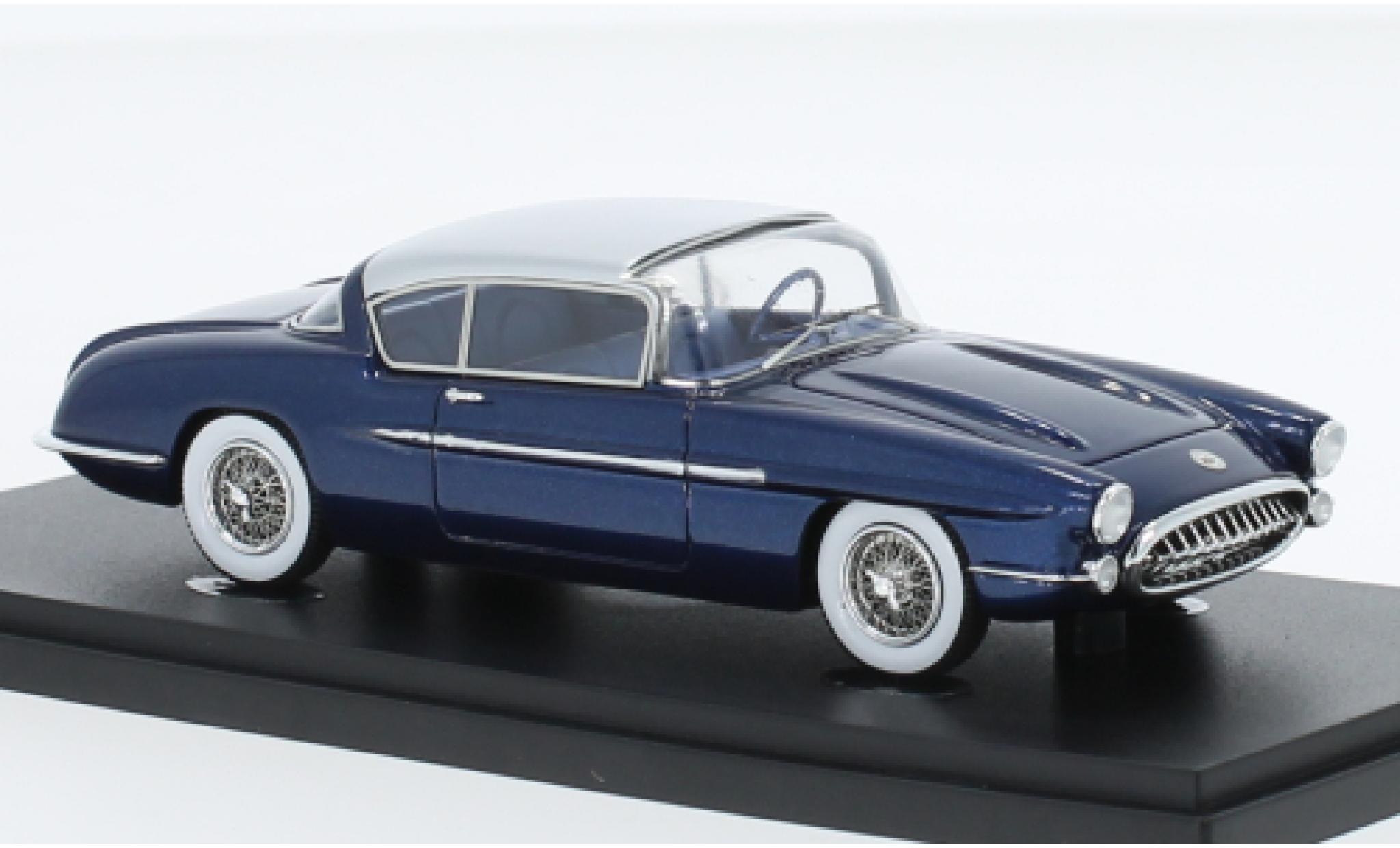 Chevrolet Corvette 1/43 AutoCult Autocult/Avenue 43 Impala XP-101 metallic blauw fonc&eacute;/d 1956 modelauto
