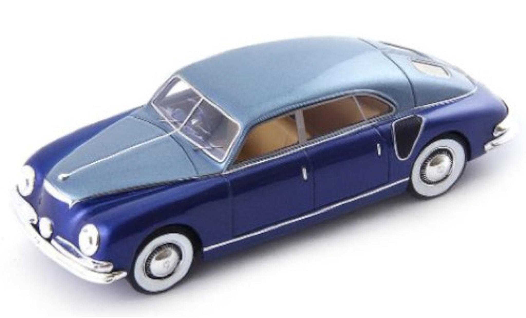 Isotta Fraschini 1/43 AutoCult 8C Monteroze Zagato metallic blauw/metallic blauw RHD 1947 modelauto