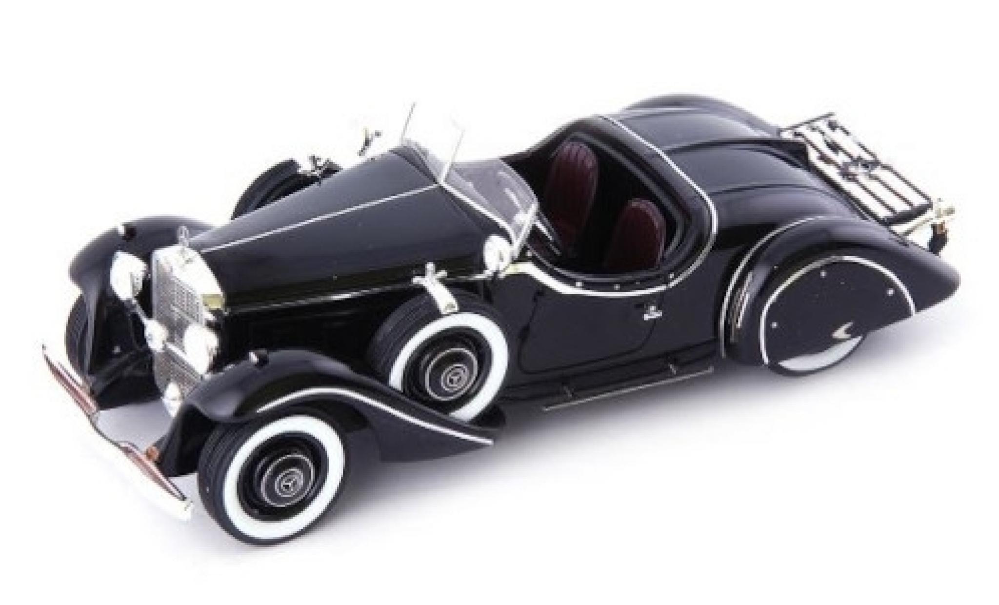 Mercedes 290 1/43 AutoCult (W18) Roadster Amilcar zwart 1933 modelauto