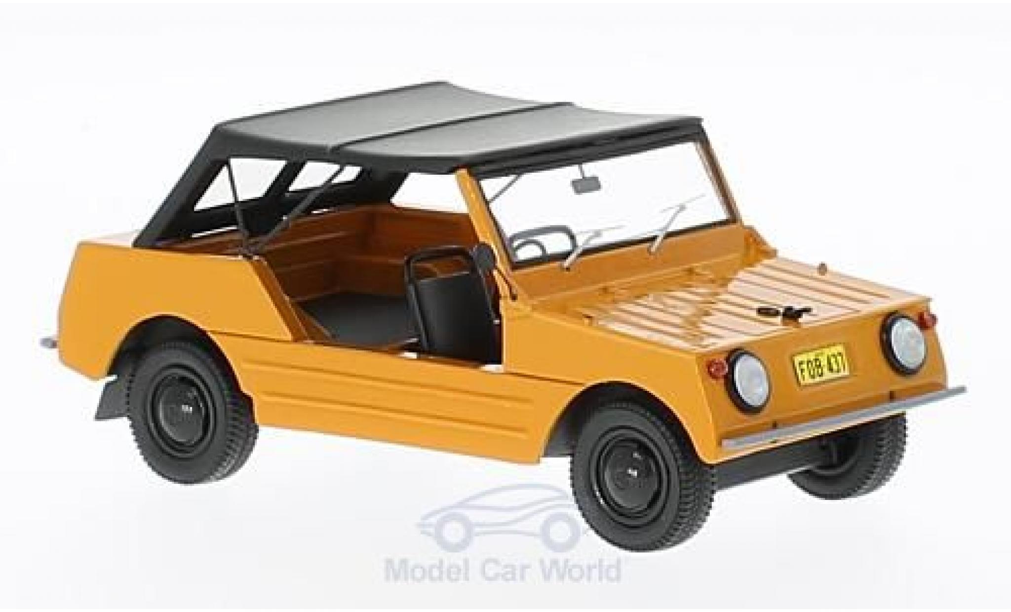 Volkswagen Country 1/43 AutoCult Buggy oranje/zwart RHD 1967 modelauto