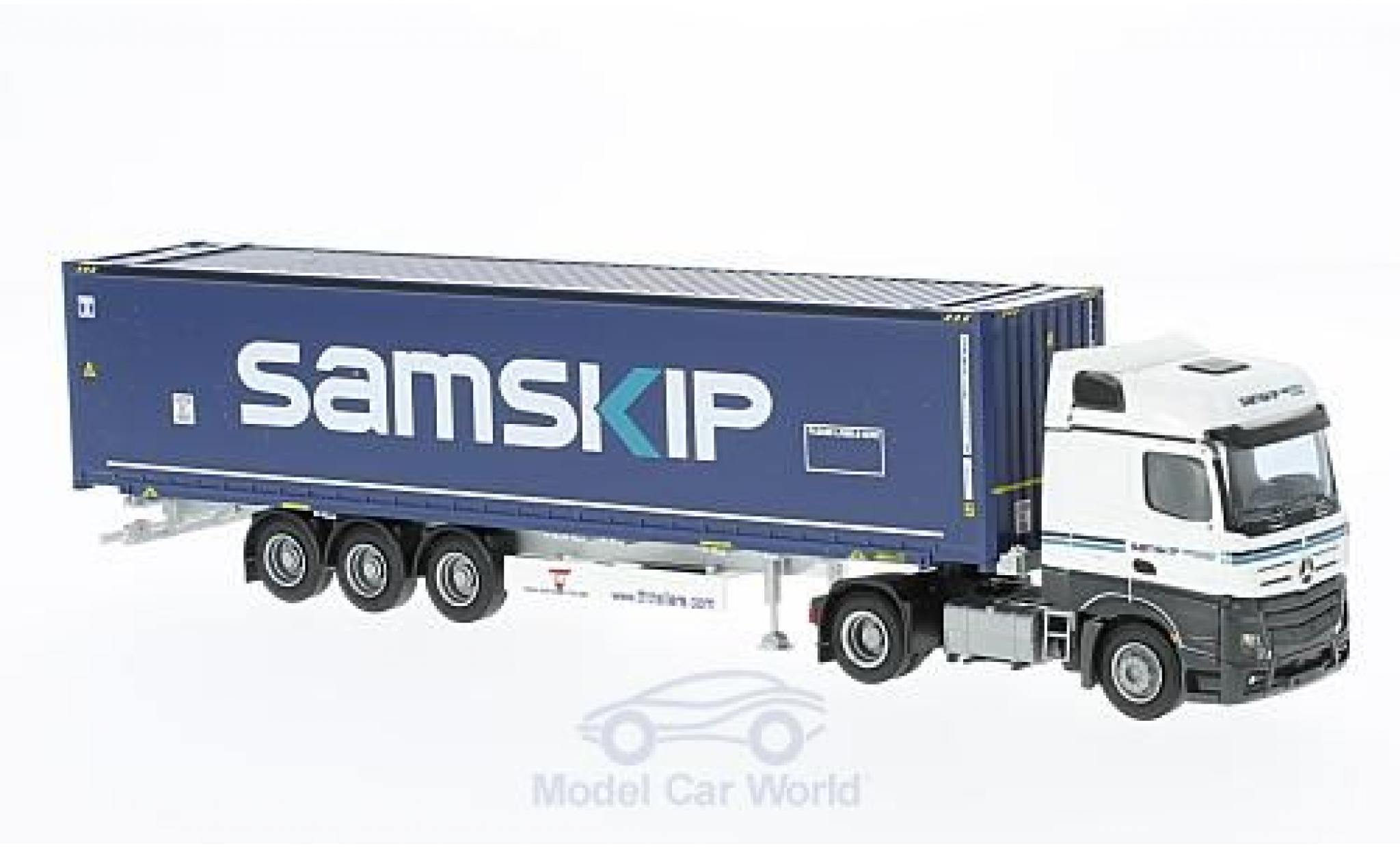 Mercedes Actros 1/87 AWM 2 Big. Aerop. Samskip 45 OS Cont.-SZ modelauto