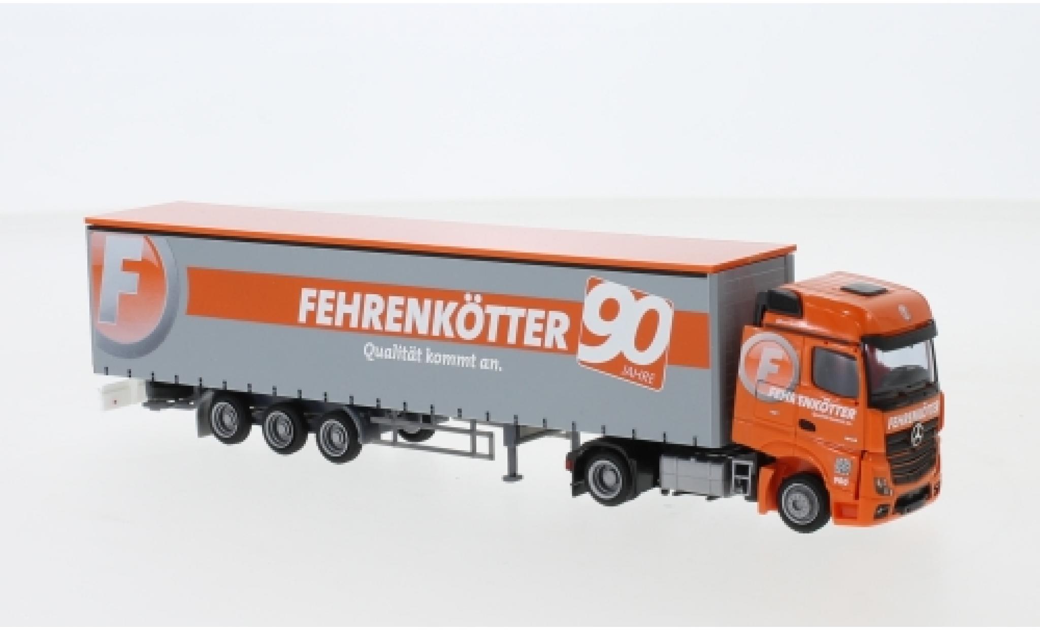 Mercedes Actros 1/87 AWM 2 BigSpace / Aerop. Fehrenk&ouml;tter Megaliner-camion avec bache modelauto