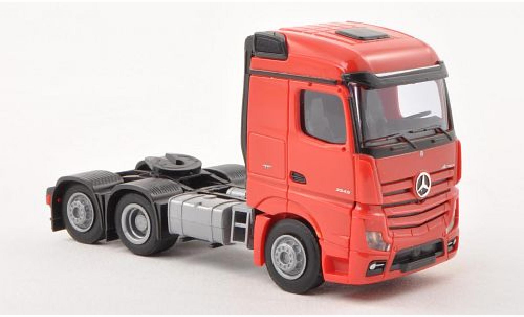 Mercedes Actros 1/87 AWM 2 Streamspace rood Solo-Zugmaschine 3-achsig rood modelauto
