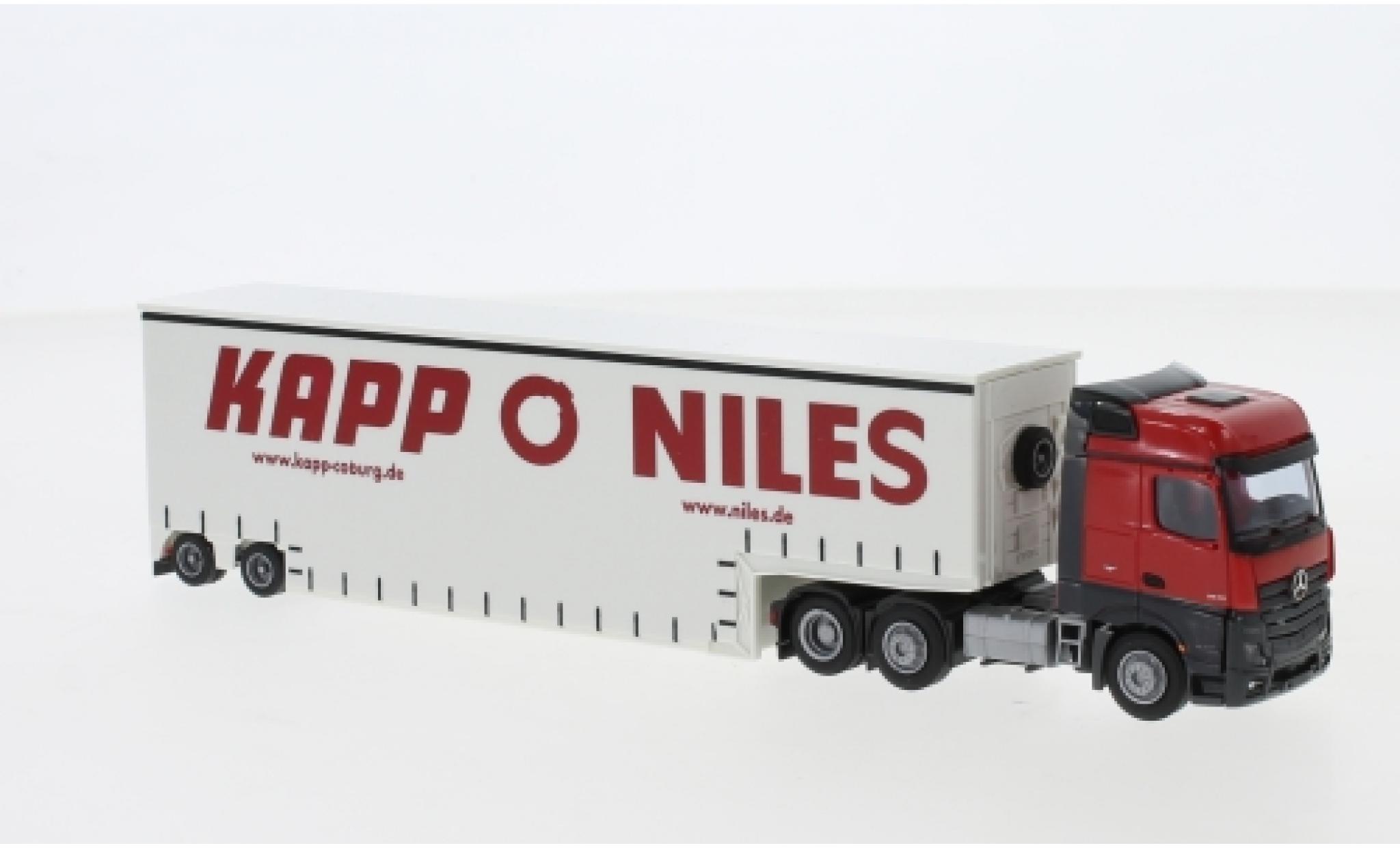 Mercedes Actros 1/87 AWM 2 Big. / Aerop. Pieper Tiefbett-SZ modelauto