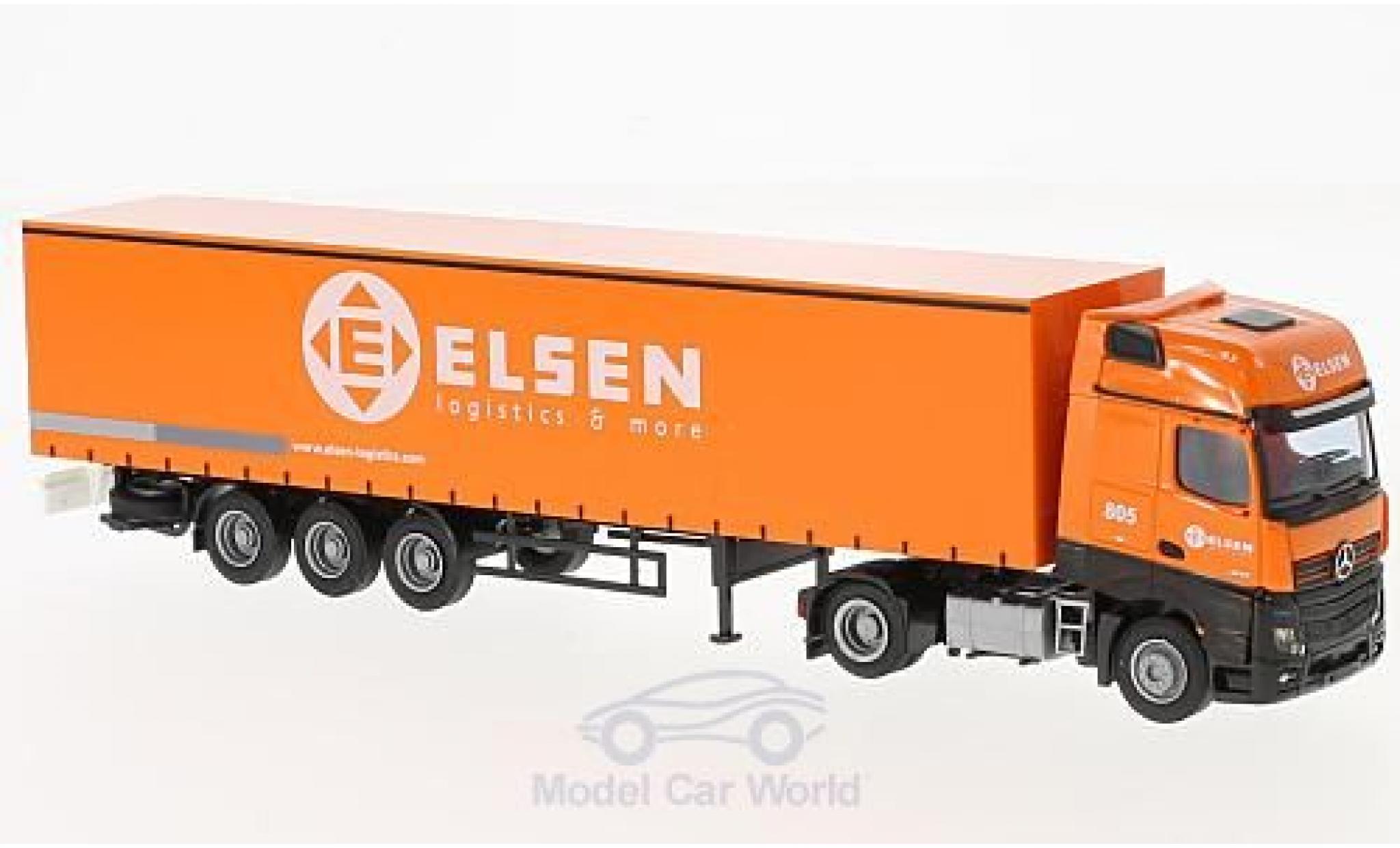 Mercedes Actros 1/87 AWM 2 Giga. / Aerop. Elsen G-KSZ modelauto