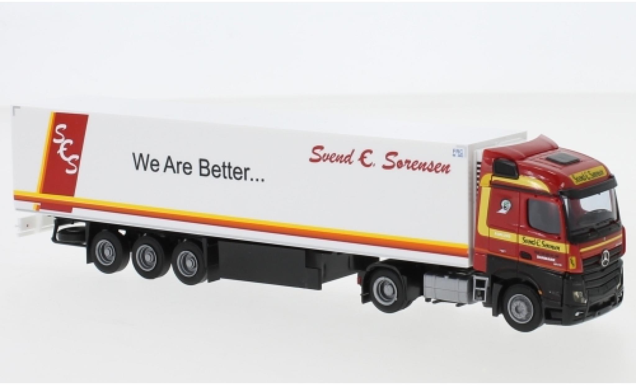 Mercedes Actros 1/87 AWM 2 Stream. Aerop. Svend S&ouml;rensen frais-KSZ modelauto