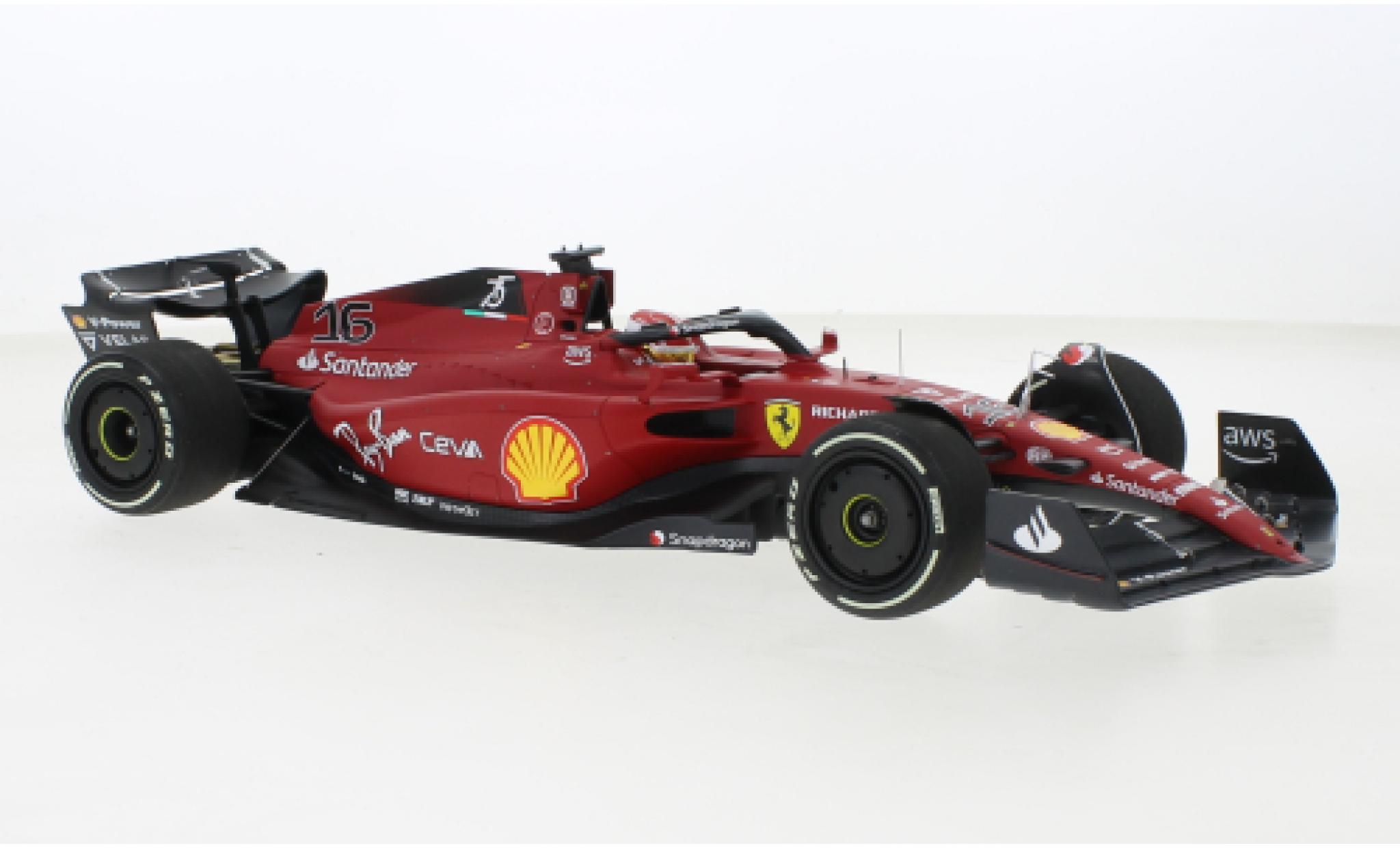 Ferrari F1 1/18 BBR Models -75 No.16 Scuderia Formel 1 GP Australien 2022 modelauto