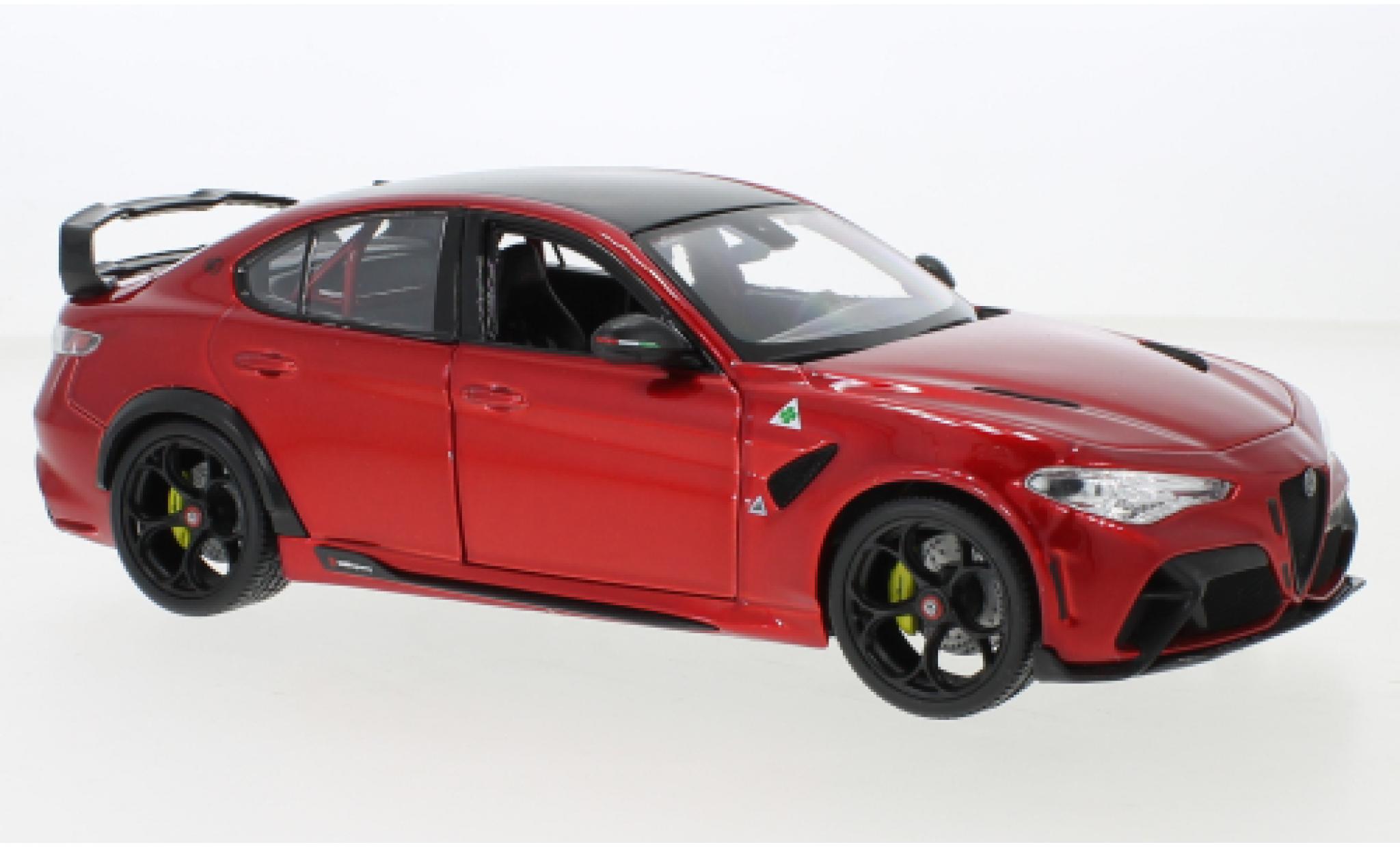 Alfa Romeo Giulia 1/18 Burago GTAm metallic rood 2020 modelauto