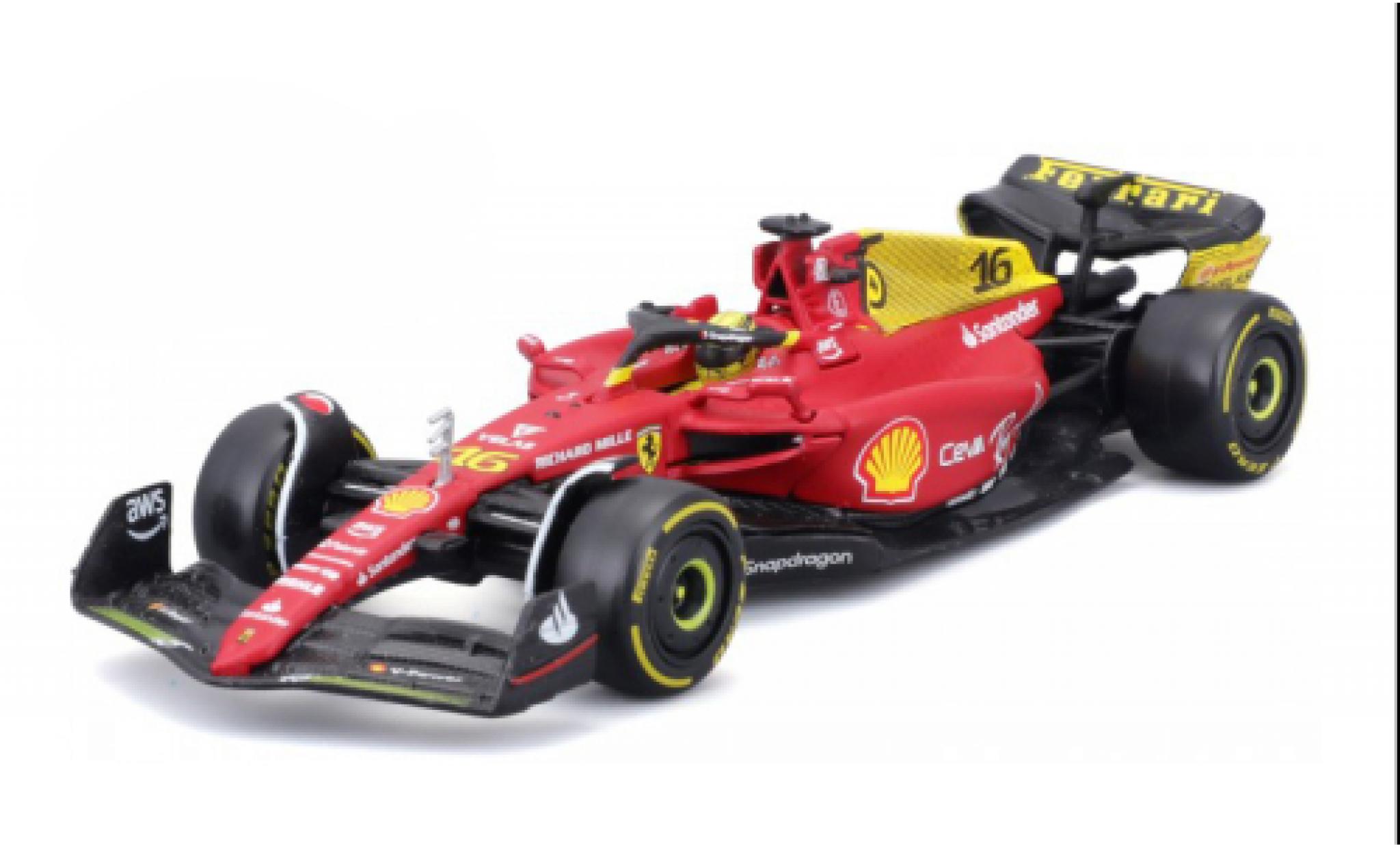 Ferrari F1 1/43 Burago -75 No.16 Scuderia formule 1 GP Monza 2022 modelauto