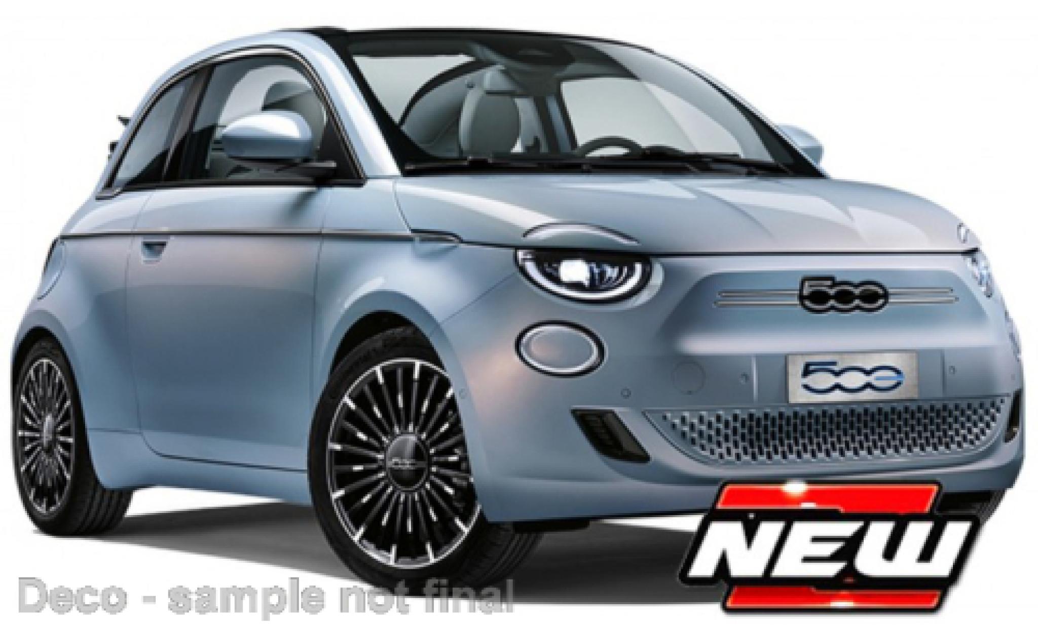Fiat 500 1/24 Burago Bburago e blauw clair modelauto