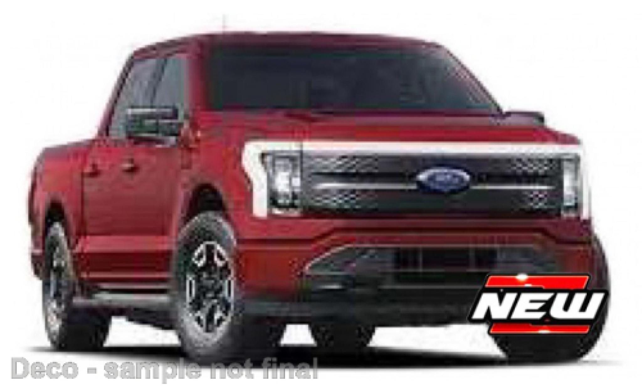 Ford F-1 1/43 Burago 50 Lightning metallic rood 2022 modelauto