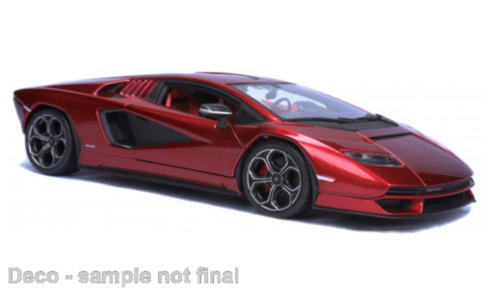 Lamborghini Countach 1/24 Burago Bburago LPI 800-4 metallic rood 2023 modelauto