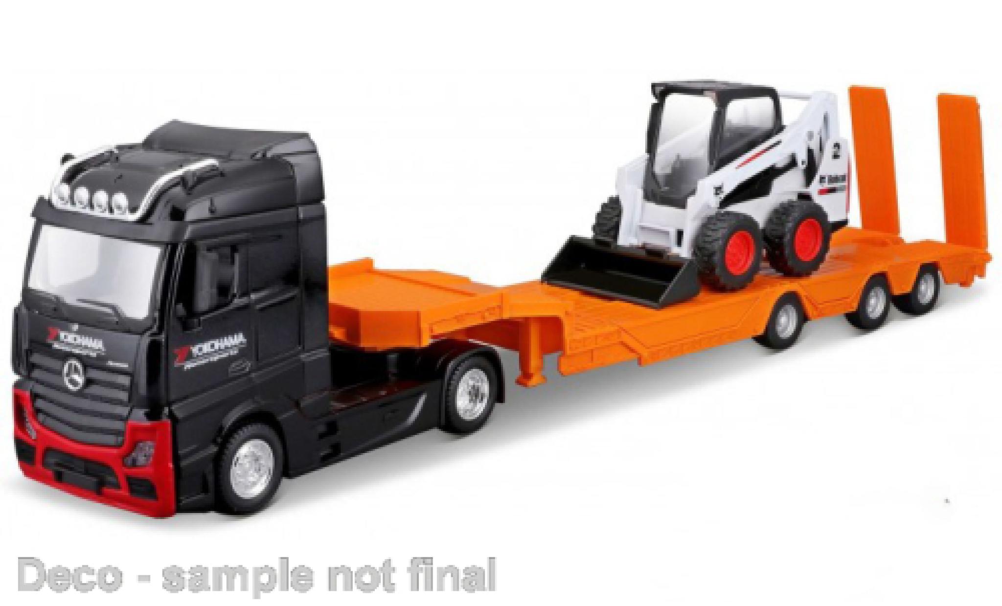 Mercedes Actros 1/43 Burago Bburago zwart modelauto