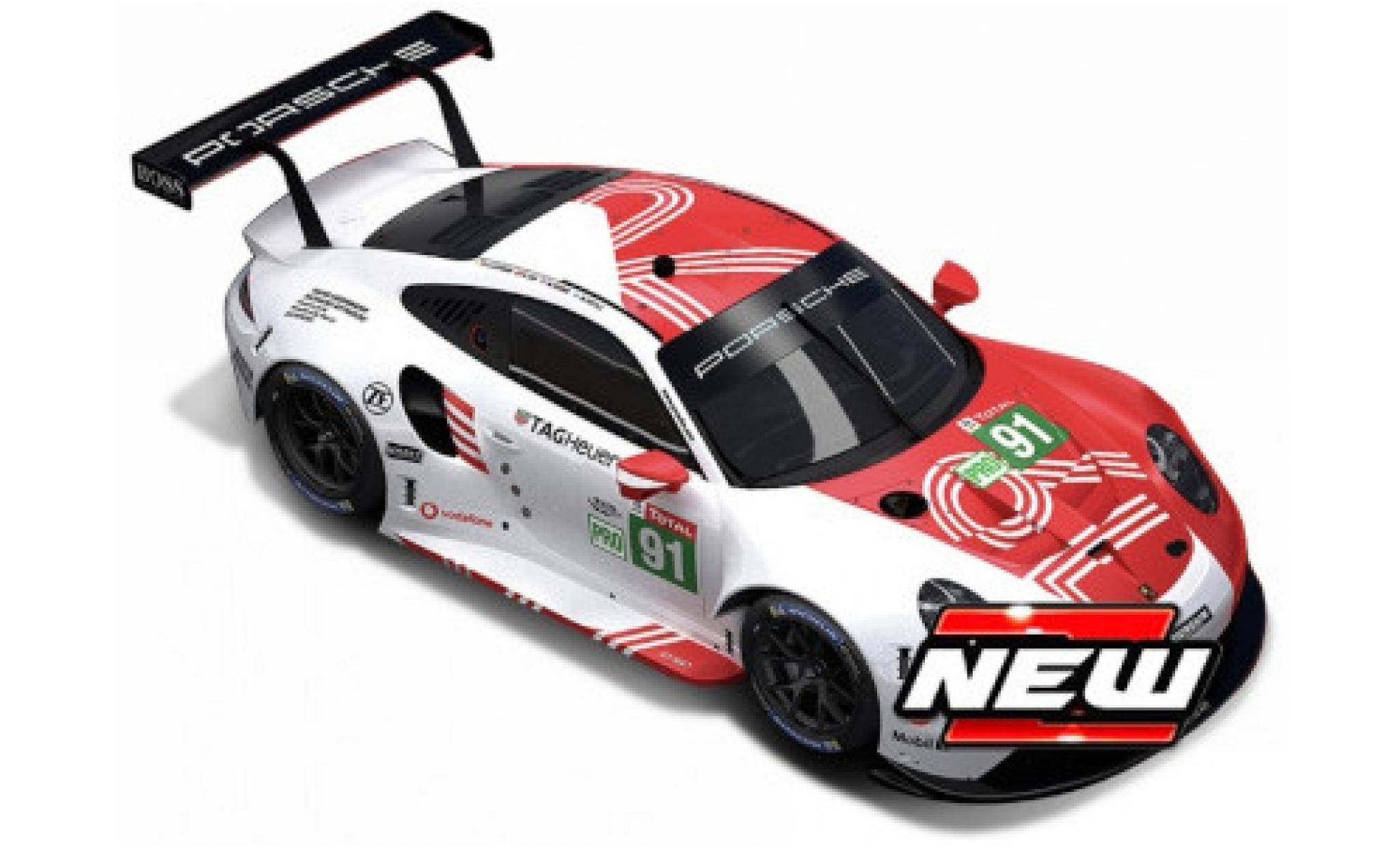 Porsche 992 RSR 1/24 Burago 911 -19 No.91 GT Team 2020 modelauto