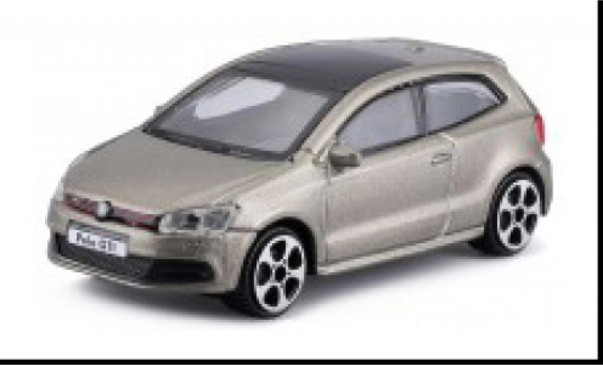 Volkswagen Polo 1/43 Burago V GTI metallic grijs modelauto