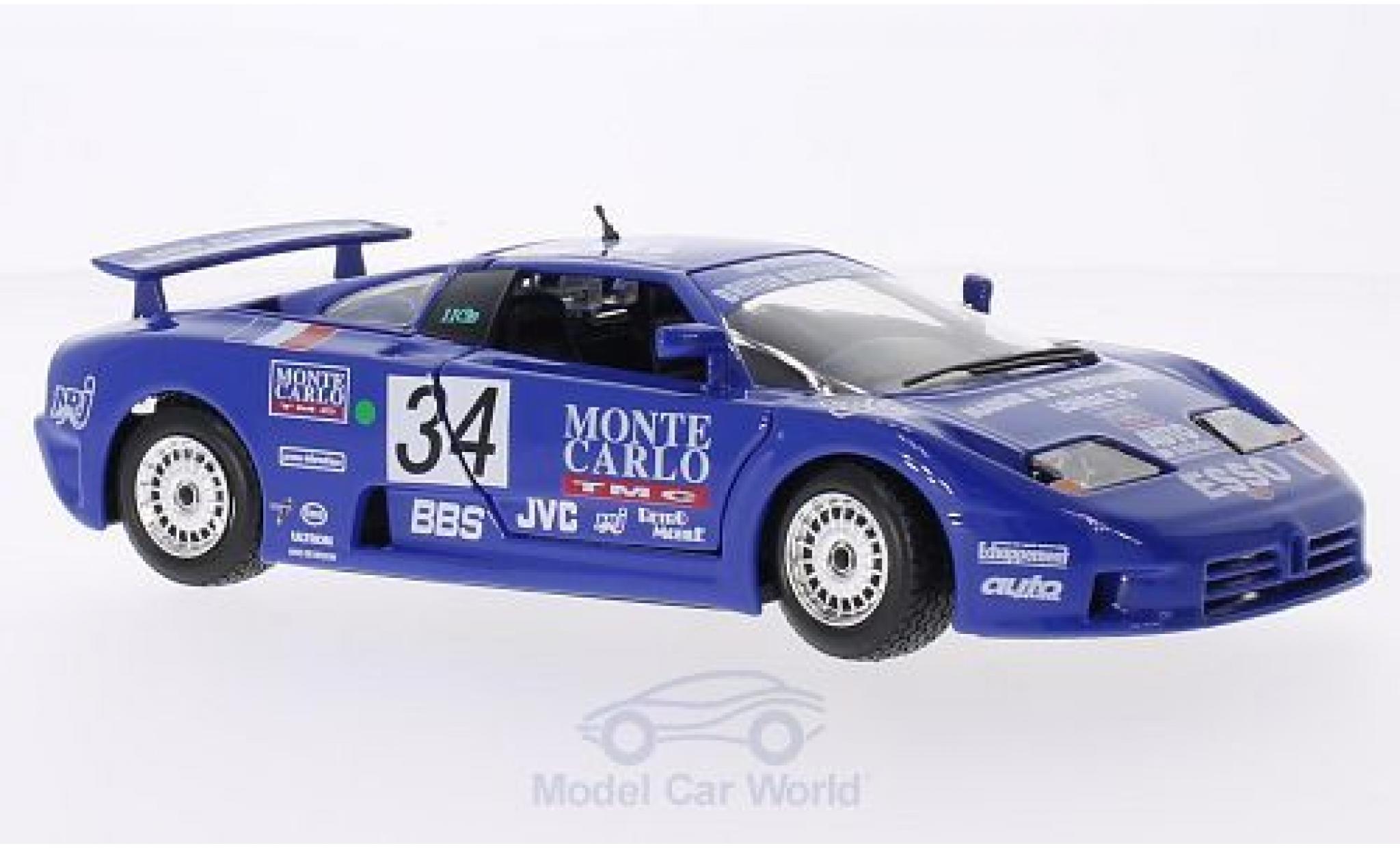Bugatti EB110 1/24 Burago EB 110 Super Sport No.34 24h Le Mans 1990 A.Cudini/E.Helary/J.C.Bouillon modelauto