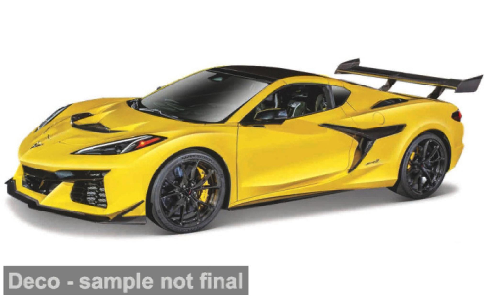 Chevrolet Corvette 1/43 Burago Bburago ZR1 geel 2025 1:43 modelauto