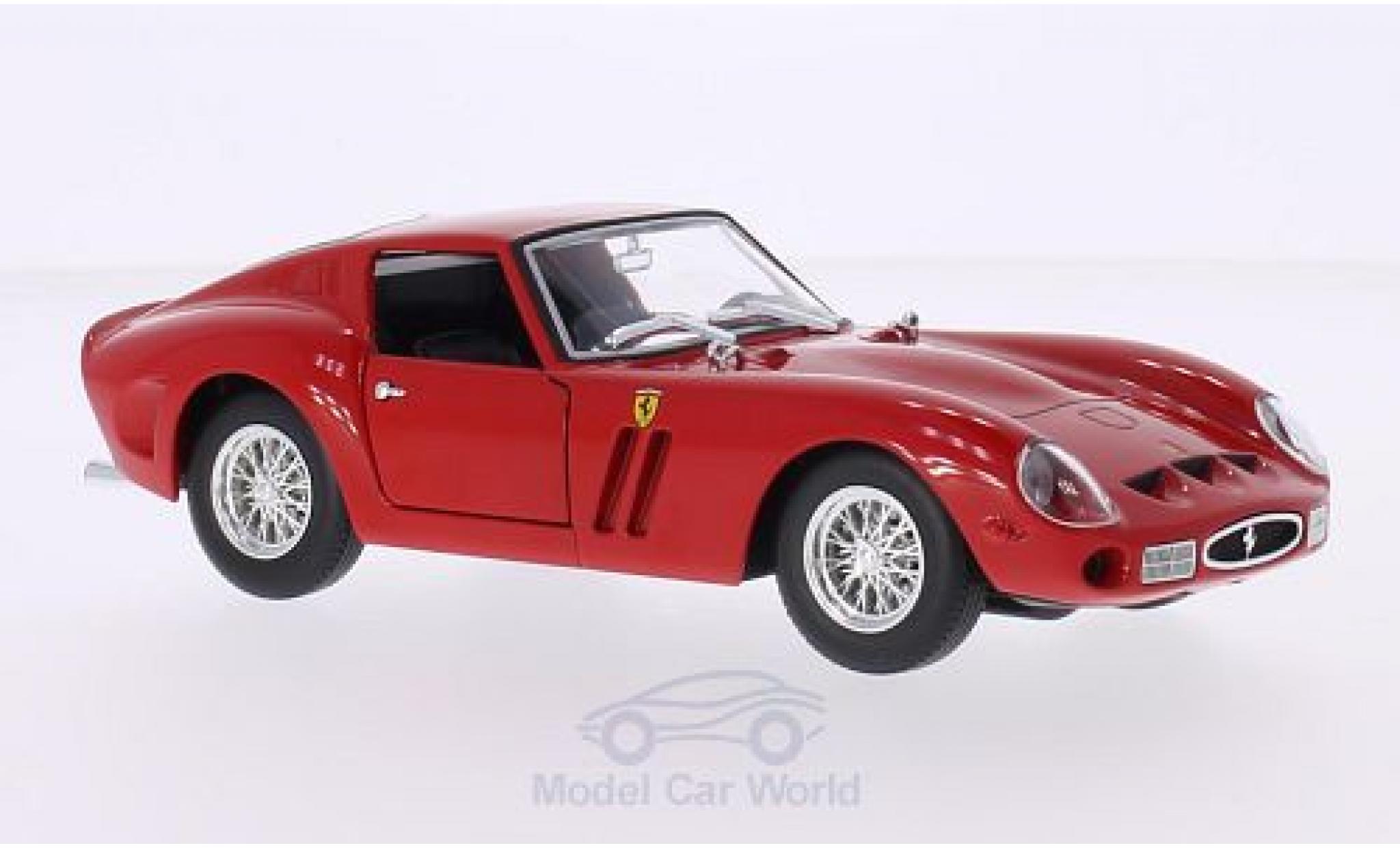 Ferrari 250 1/24 Burago GTO rood ohne Vitrine modelauto