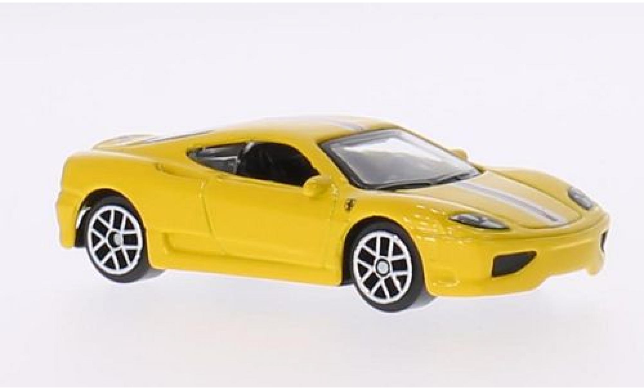 Ferrari 360 1/64 Burago Challenge Stradale geel modelauto
