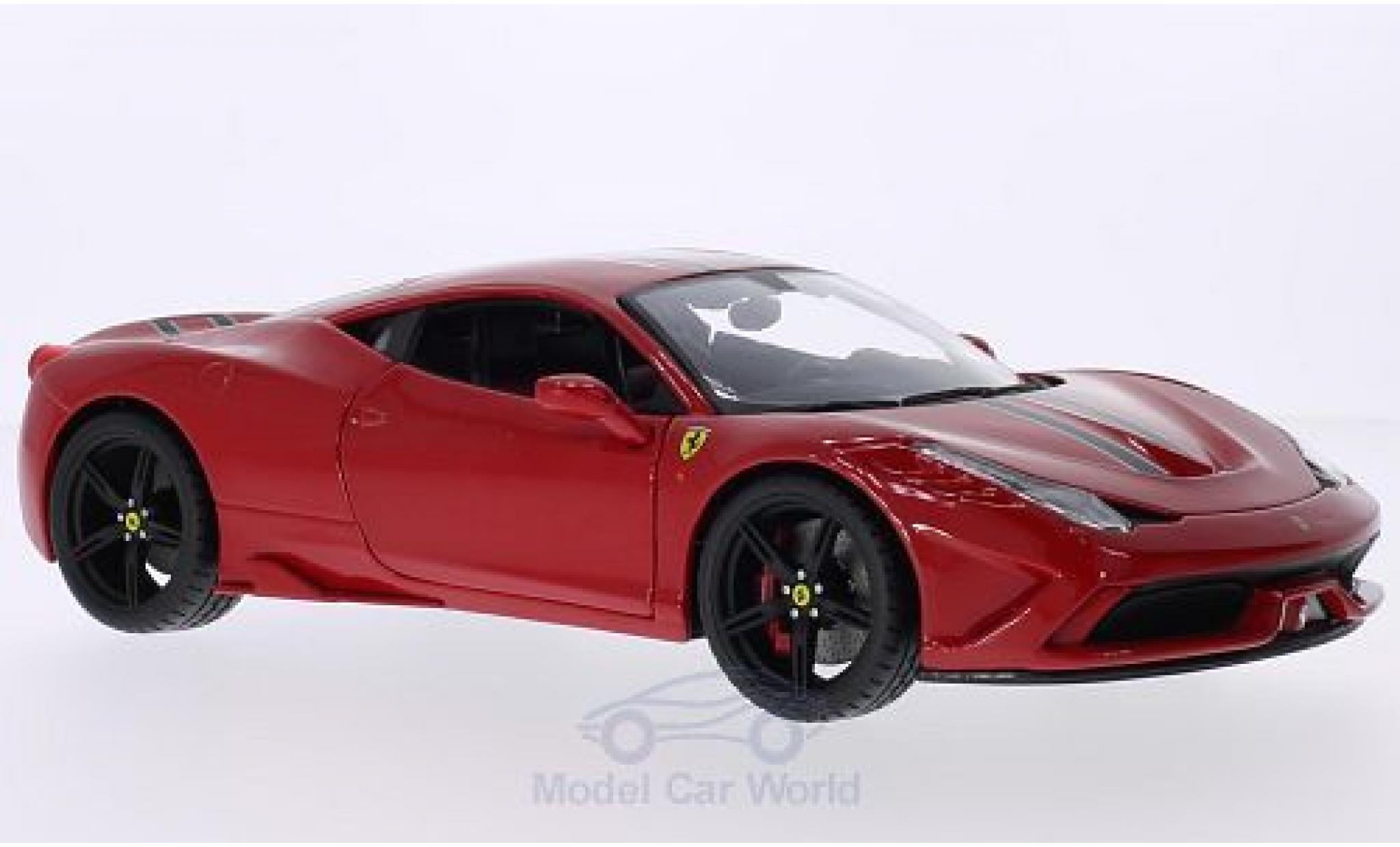 Ferrari 458 1/43 Burago Speciale rood/Dekor modelauto