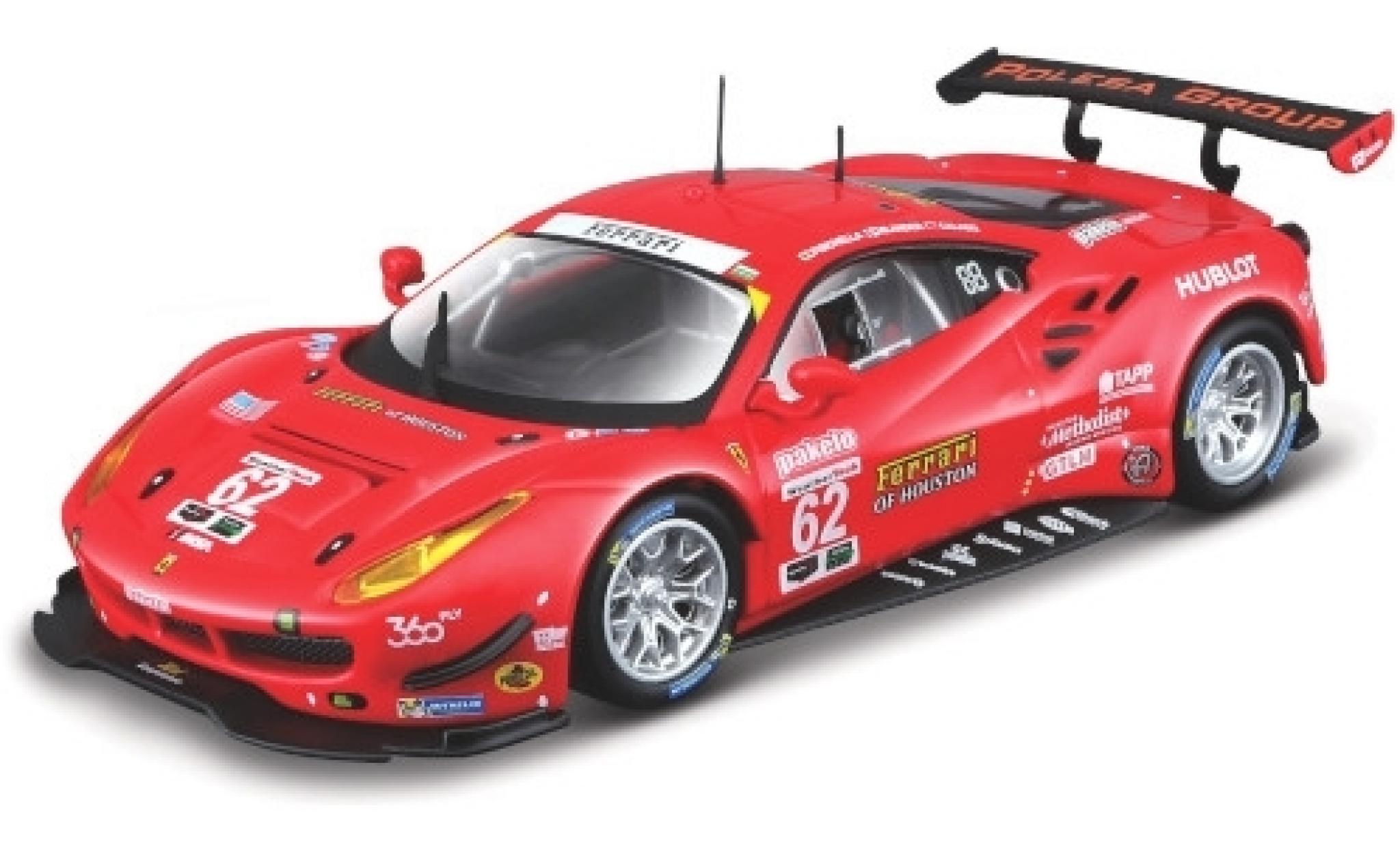 Ferrari 488 1/43 Burago GTE No.62 of Houston 24h Daytona 2017 G.Fisica/T.Vilander/J.Calado modelauto