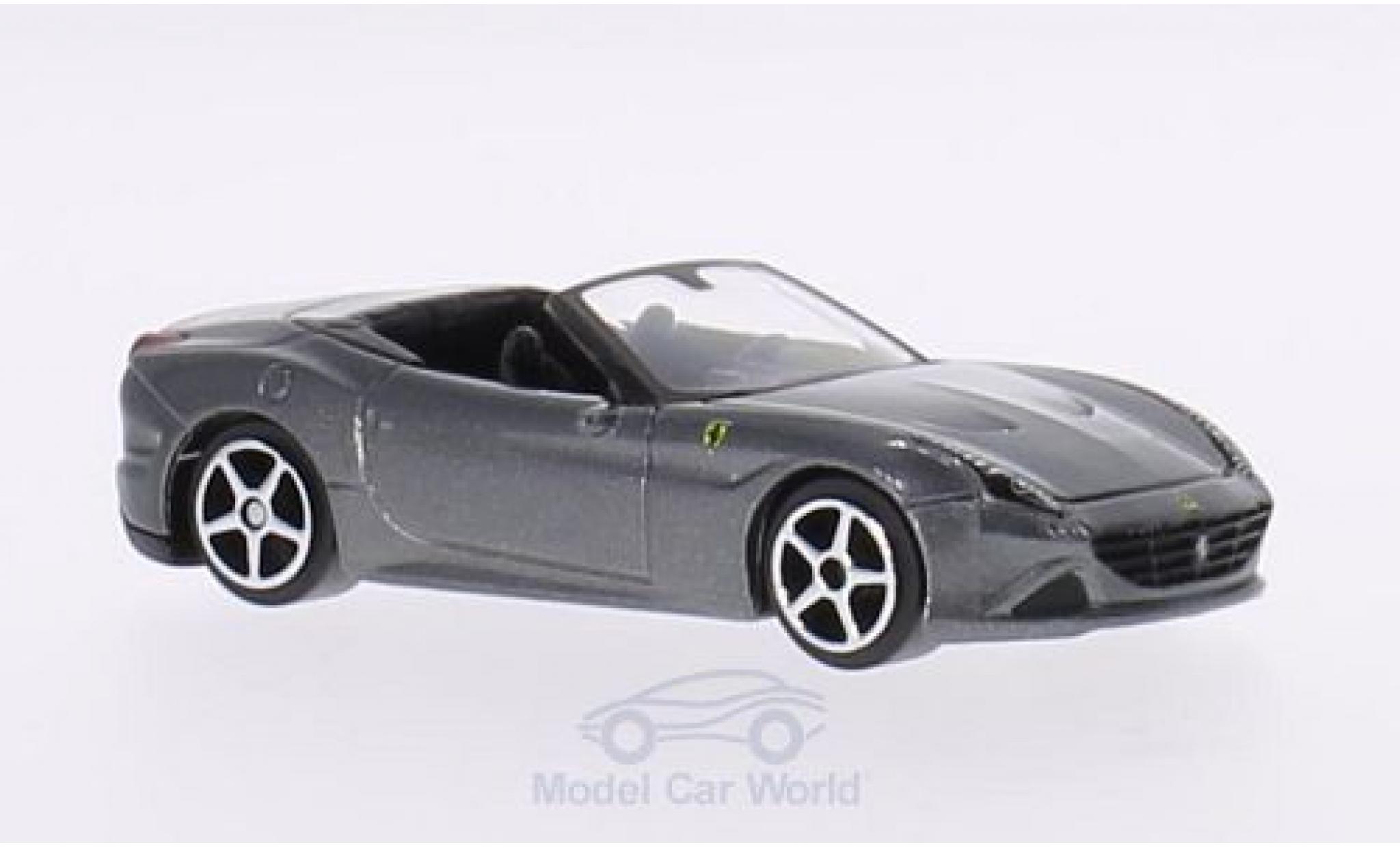 Ferrari California 1/64 Burago T metallic grijs modelauto