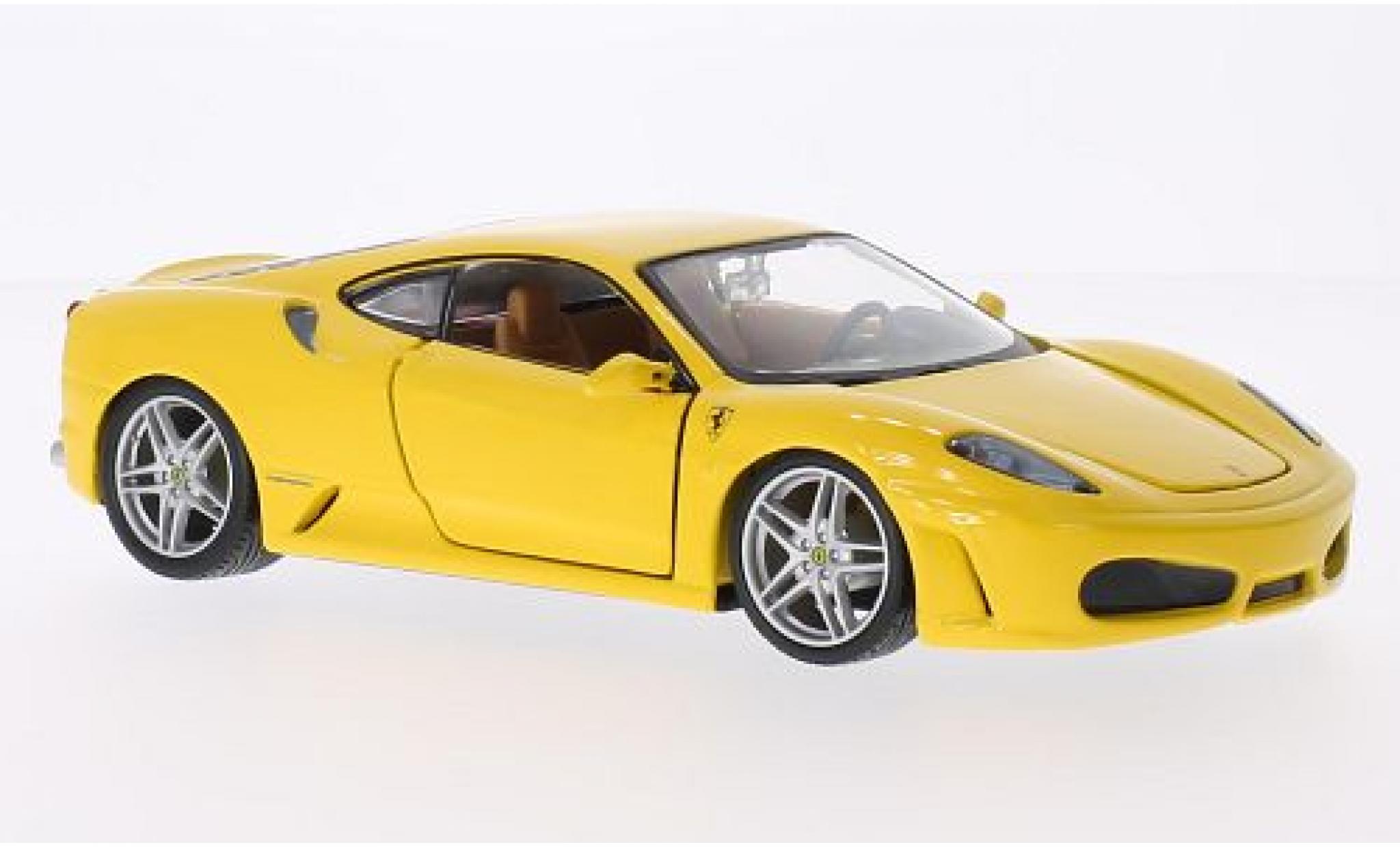 Ferrari F430 1/24 Burago geel modelauto