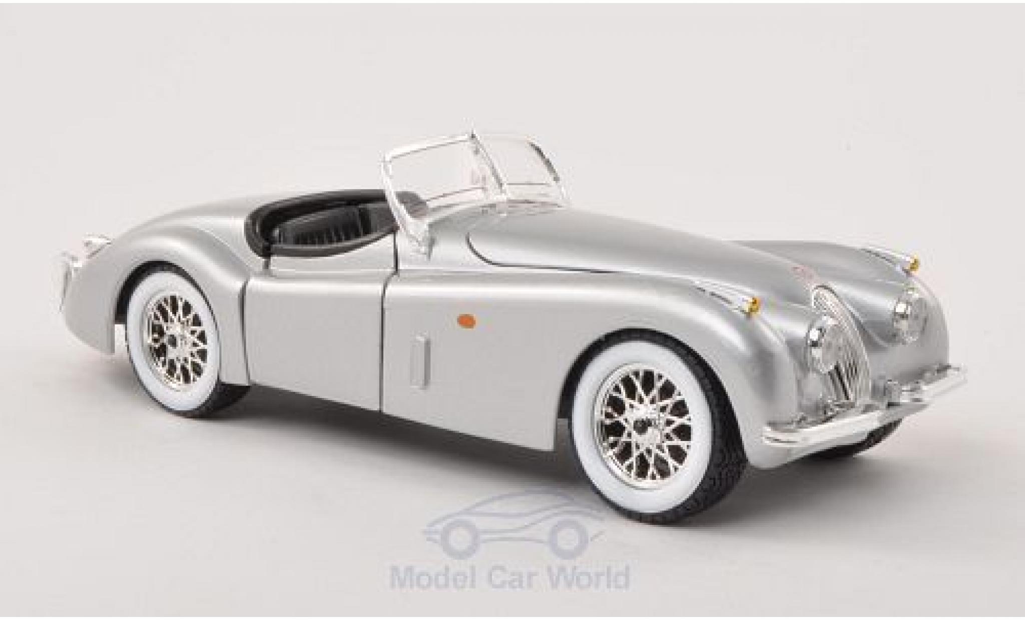 Jaguar XK 1/24 Burago 120 Roadster grijs 1948 ohne Vitrine modelauto