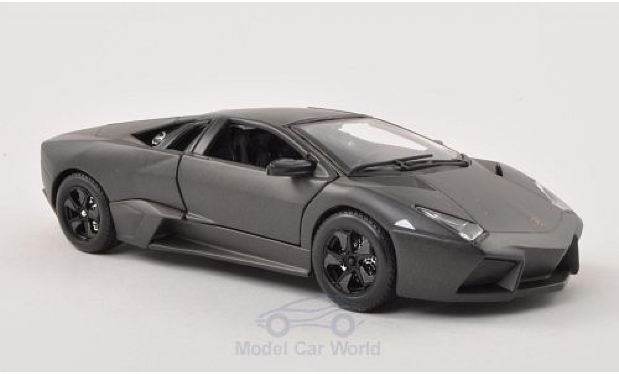 Lamborghini Reventon 1/24 Burago matt-grijs 2007 modelauto
