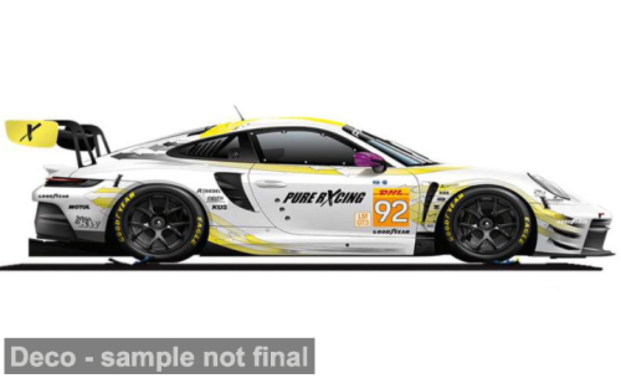 Porsche 911 1/43 Burago Bburago GT3 R Team Manthey #92 1:43 modelauto