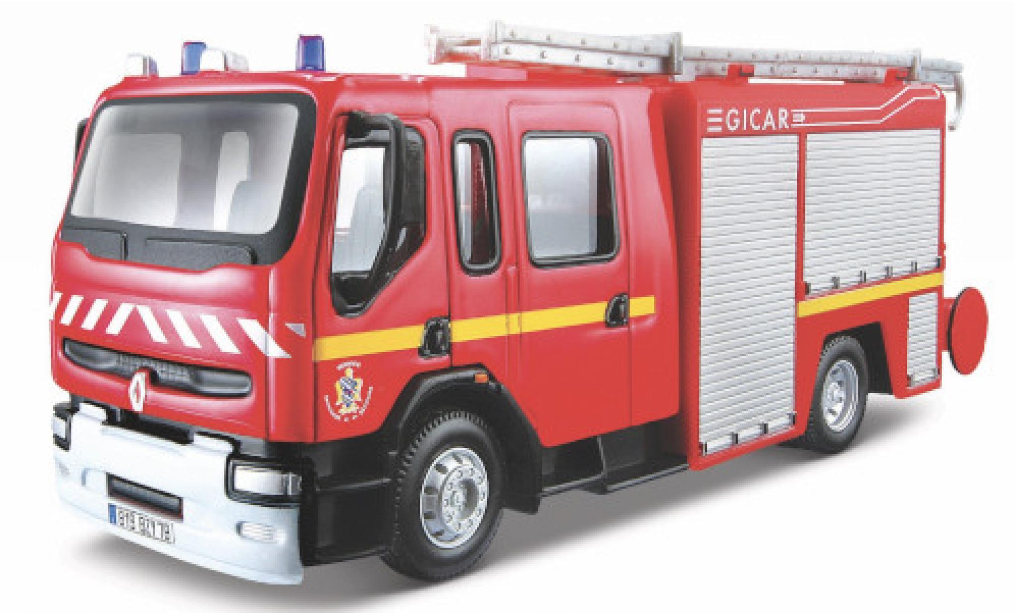 Renault Premium 1/50 Burago Service Departemental Incendie (F) modelauto