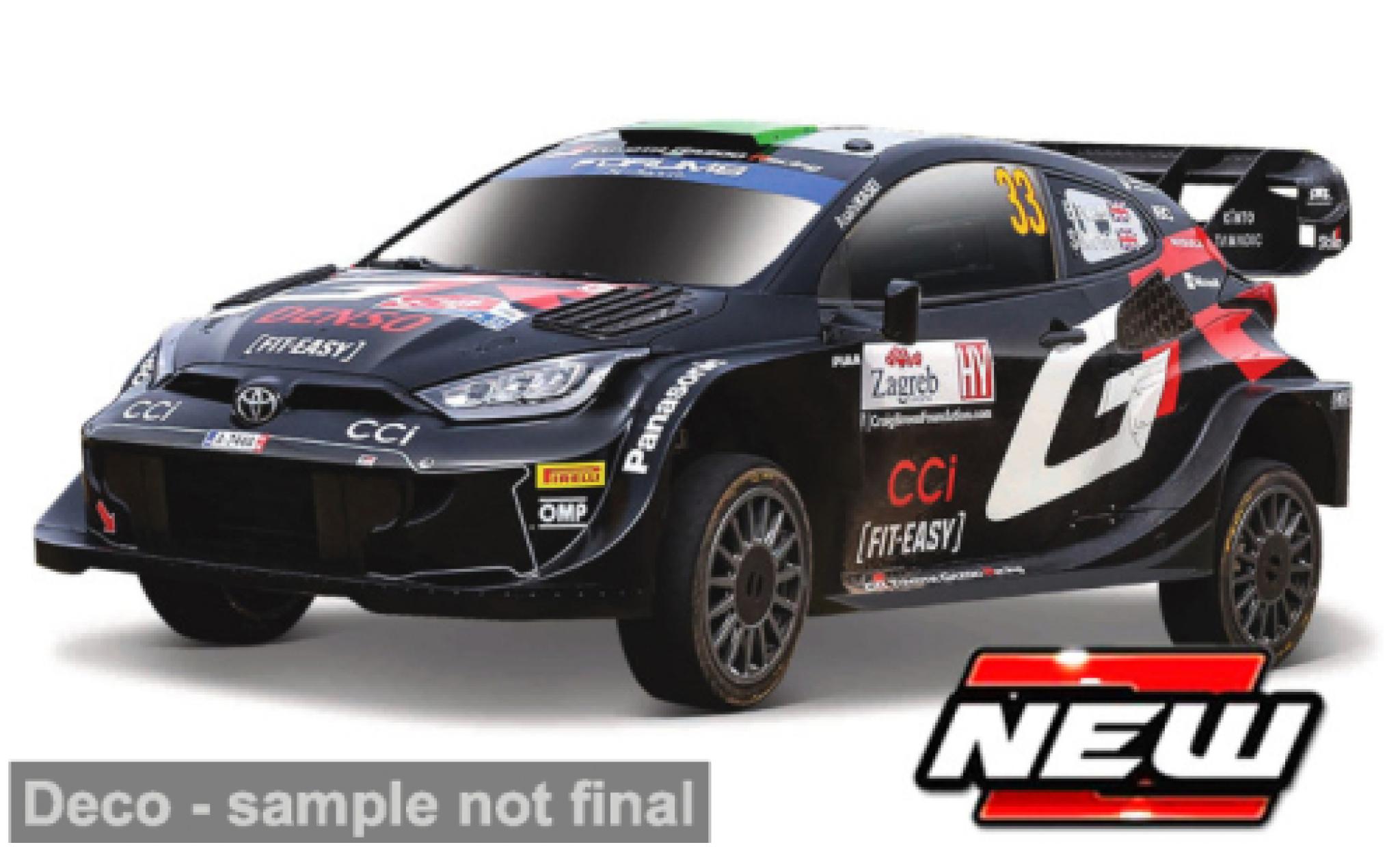 Toyota Yaris 1/43 Burago Bburago GR Rally1 Hybrid 2024 Gazoo Racing #33 1:43 modelauto