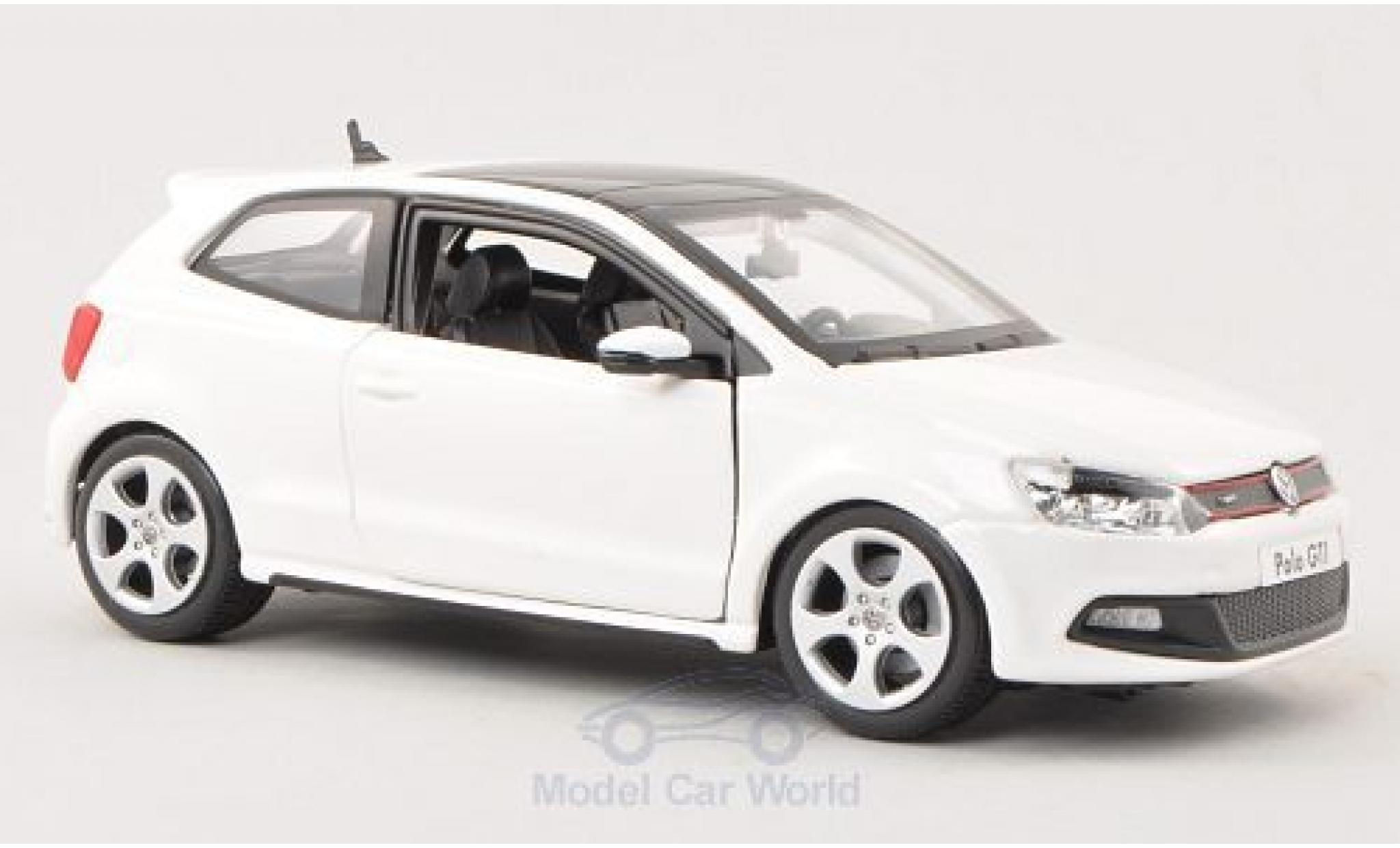 Volkswagen Polo 1/24 Burago V GTI wit modelauto