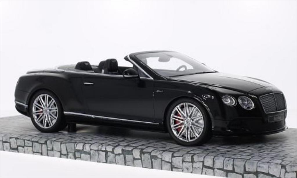Bentley Continental GT 1/18 Minichamps GT Speed Cabriolet zwart 2014 modelauto
