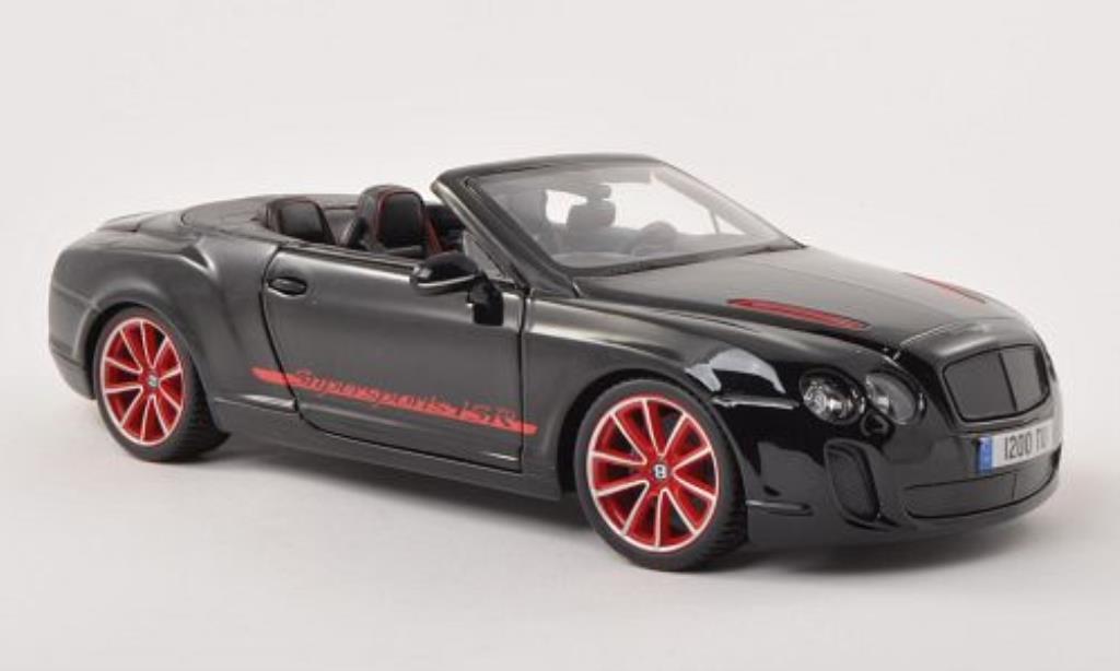 Bentley Continental Supersports 1/18 Burago Supersports Cabriolet ISR zwart modelauto